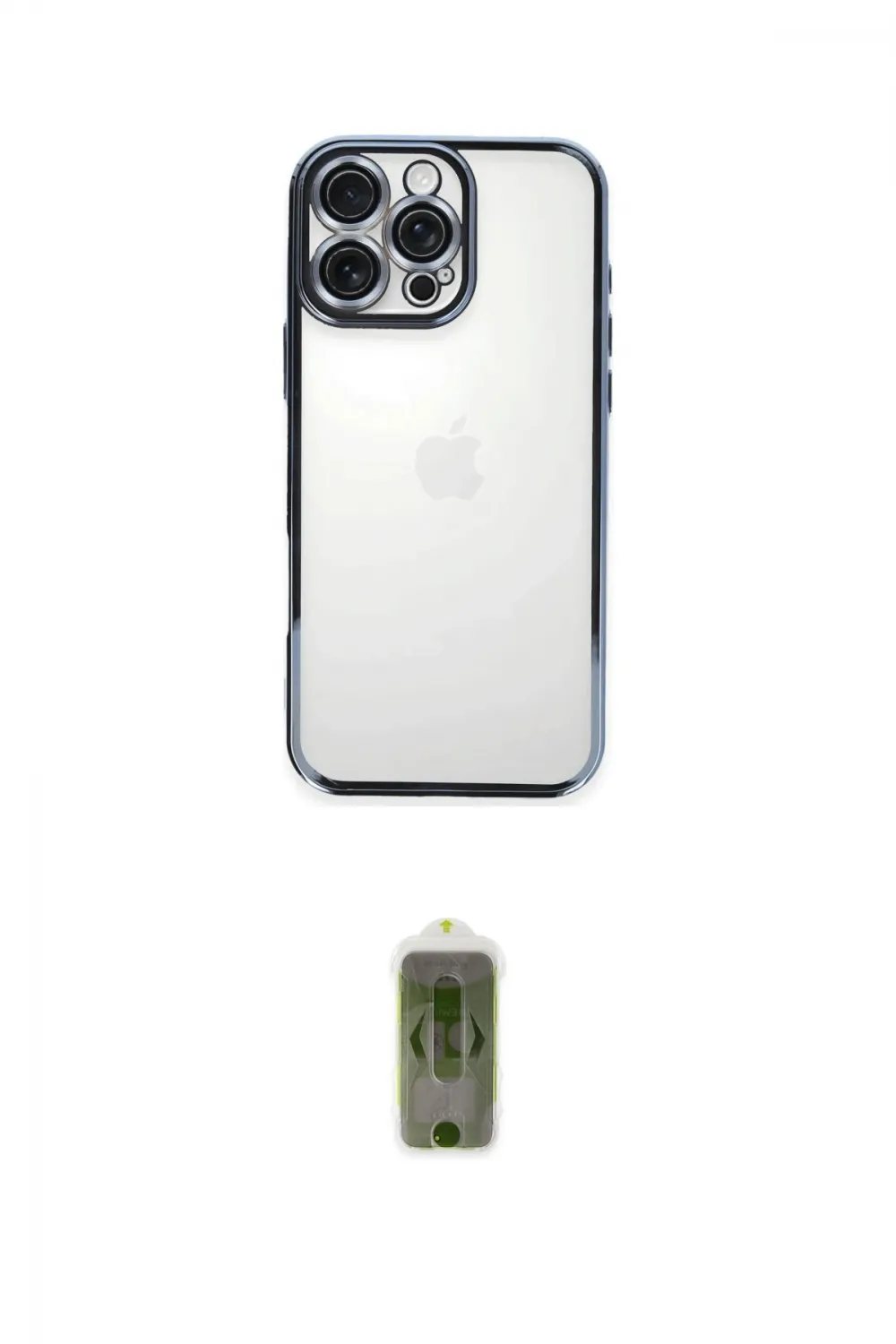 ieg™ iPhone 16 Pro Kılıf Vadi Minimal - Siyah Joko Magic 5D Hayalet Cam