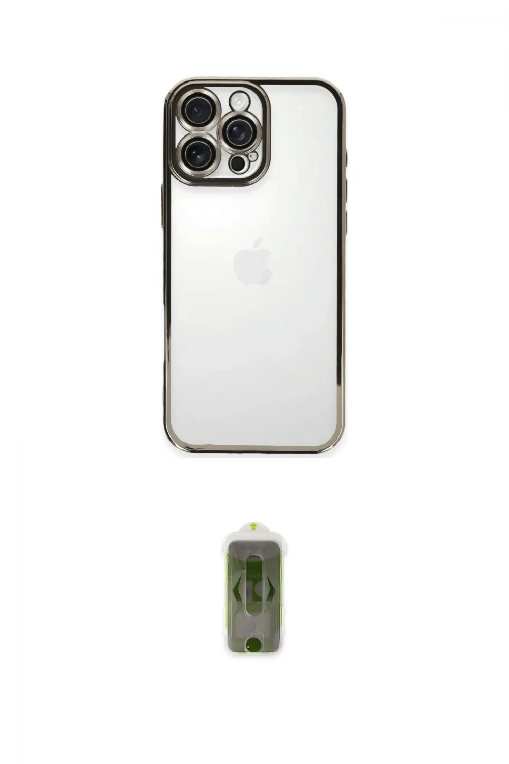 ieg™ iPhone 16 Pro Kılıf Vadi Minimal - Siyah Joko Magic 5D Hayalet Cam