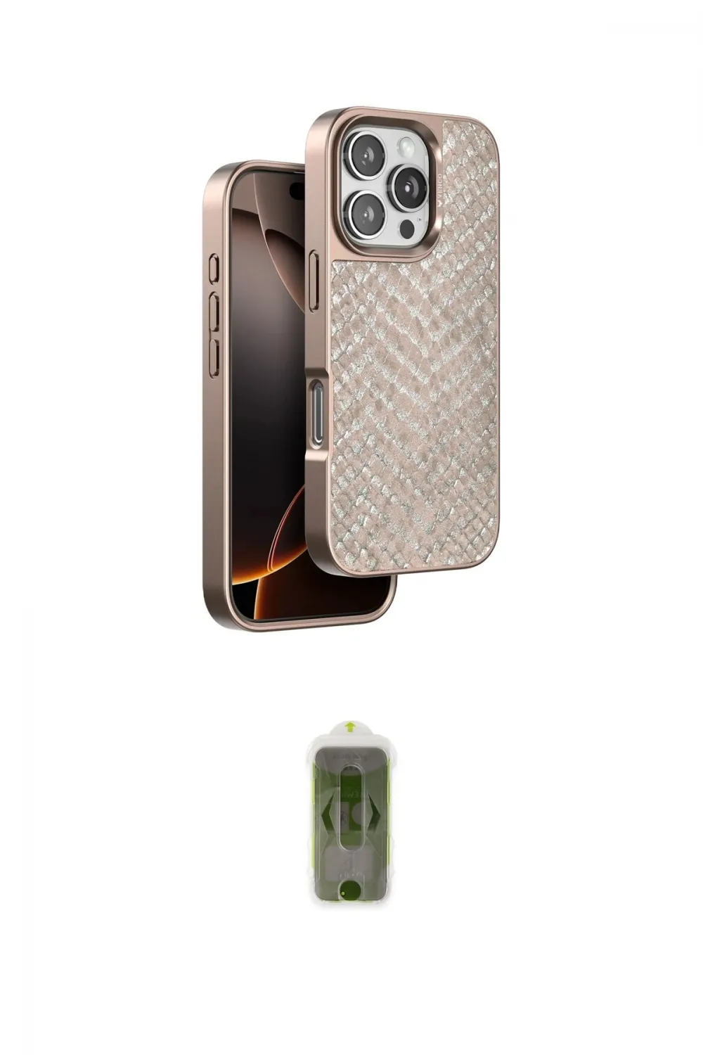 ieg™ iPhone 16 Pro Kılıf Vadi Özel Seri - Siyah Joko Magic 5D Hayalet Cam