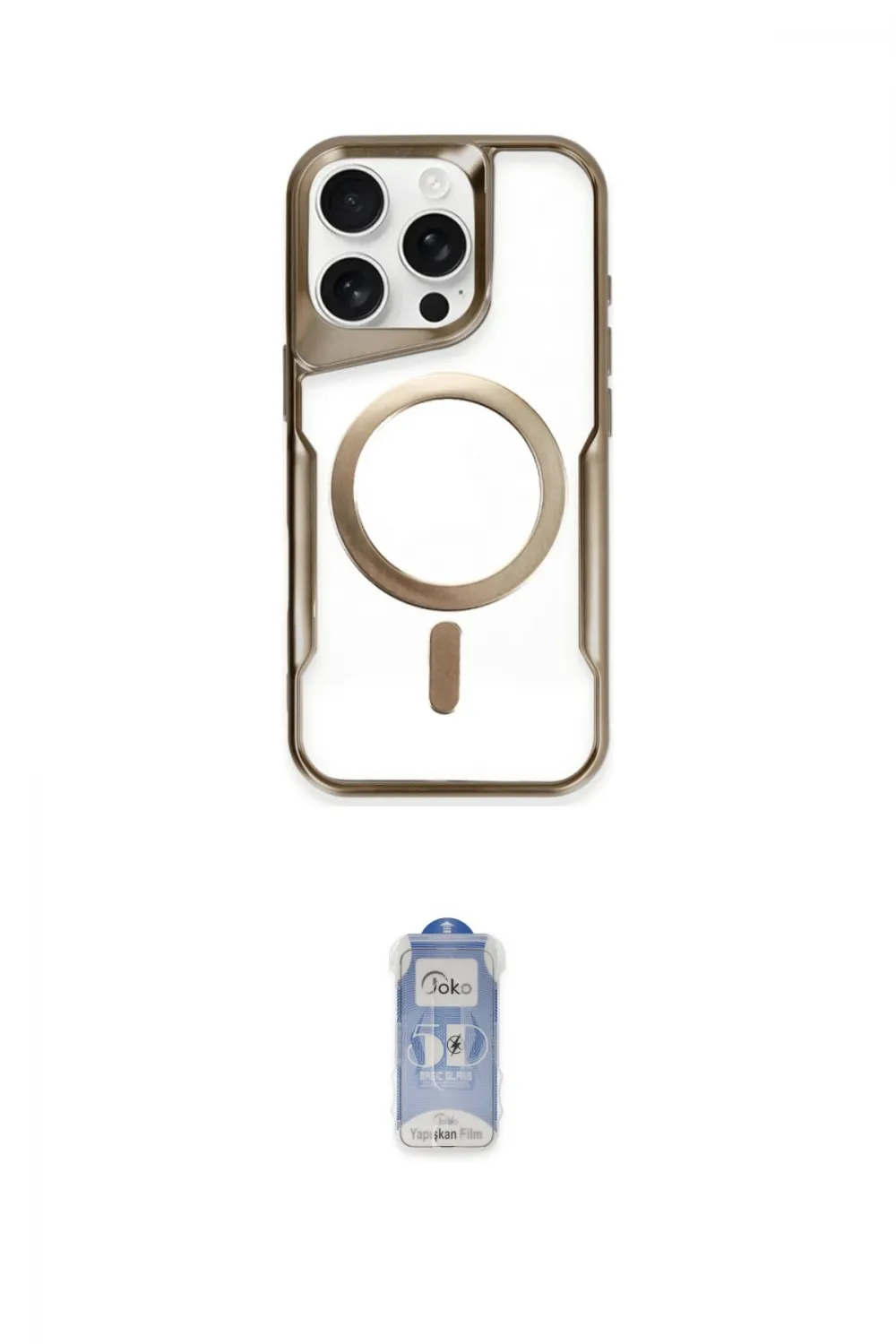 ieg™ iPhone 16 Pro Kılıf Yadigar Klasik Özel Seri - Siyah Joko Magic 5D Cam