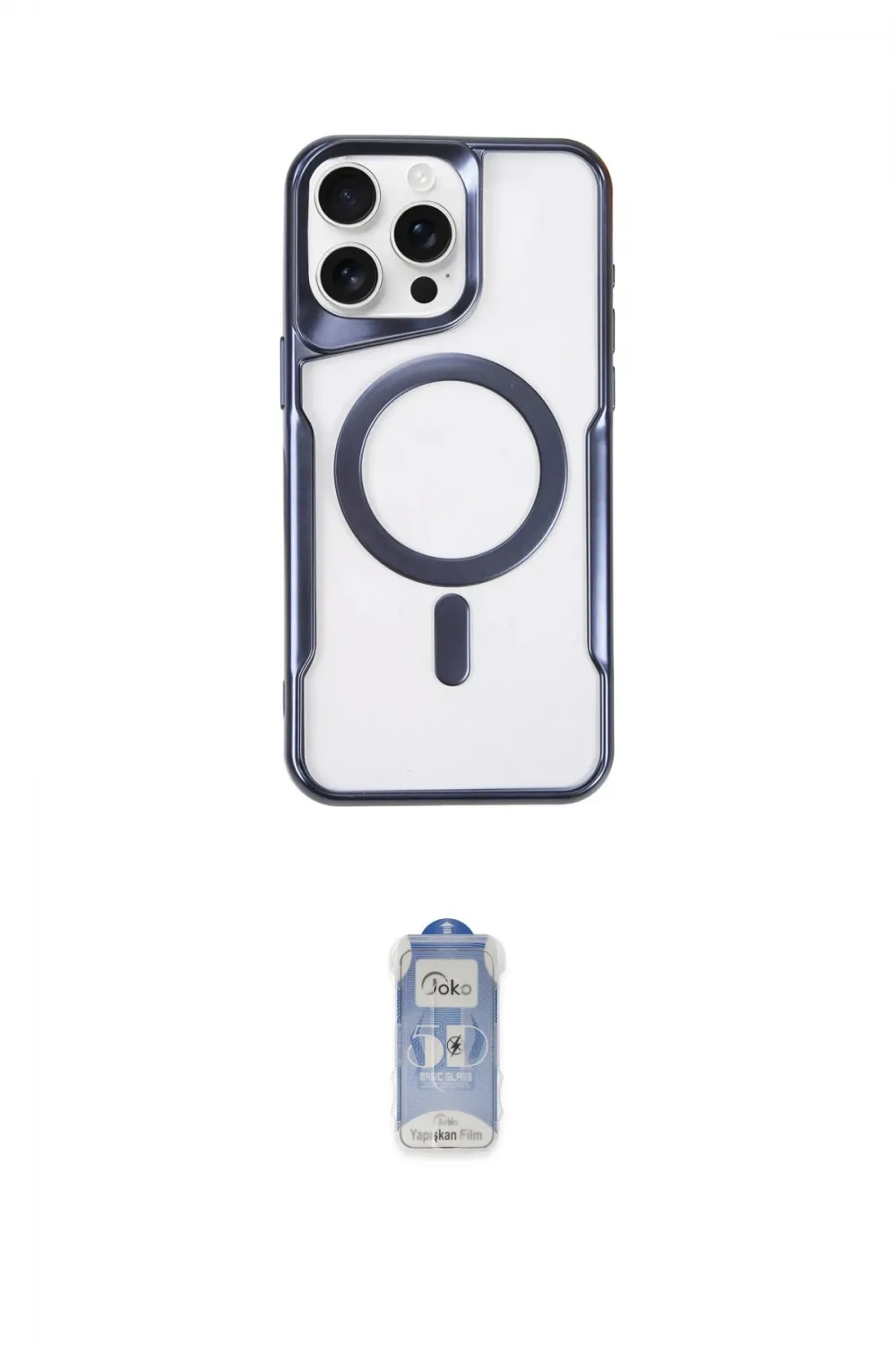 ieg™ iPhone 16 Pro Kılıf Yadigar Klasik Özel Seri - Siyah Joko Magic 5D Cam