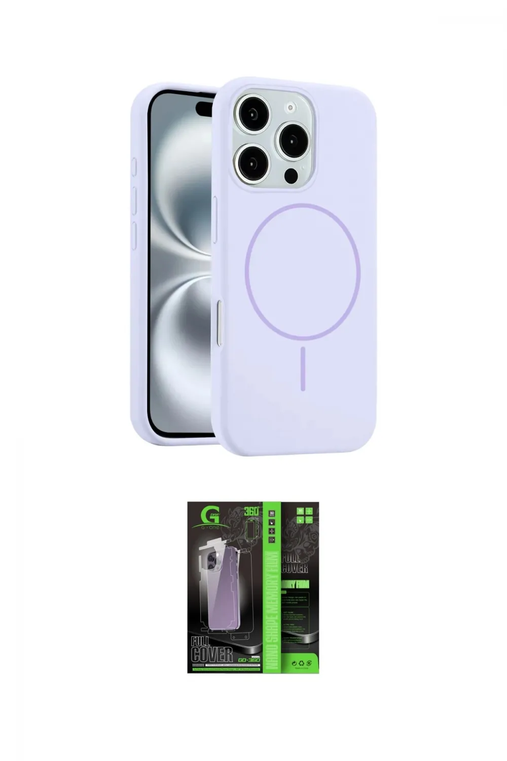 ieg™ iPhone 16 Pro Kılıf Yankı Form Serisi - Şeffaf 360 Full Body Arka Koruyucu