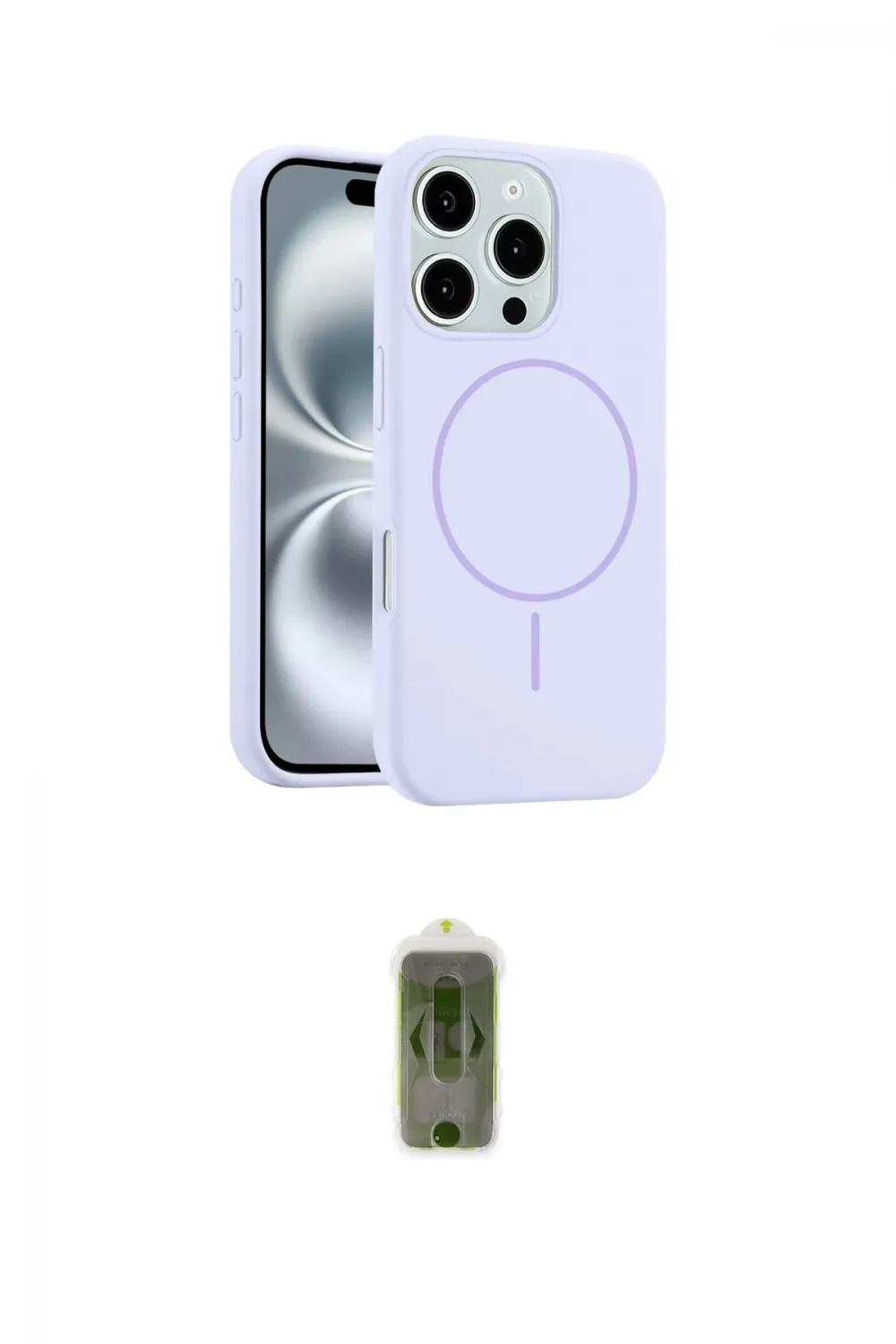 ieg™ iPhone 16 Pro Kılıf Yankı Form Serisi - Siyah Joko Magic 5D Hayalet Cam