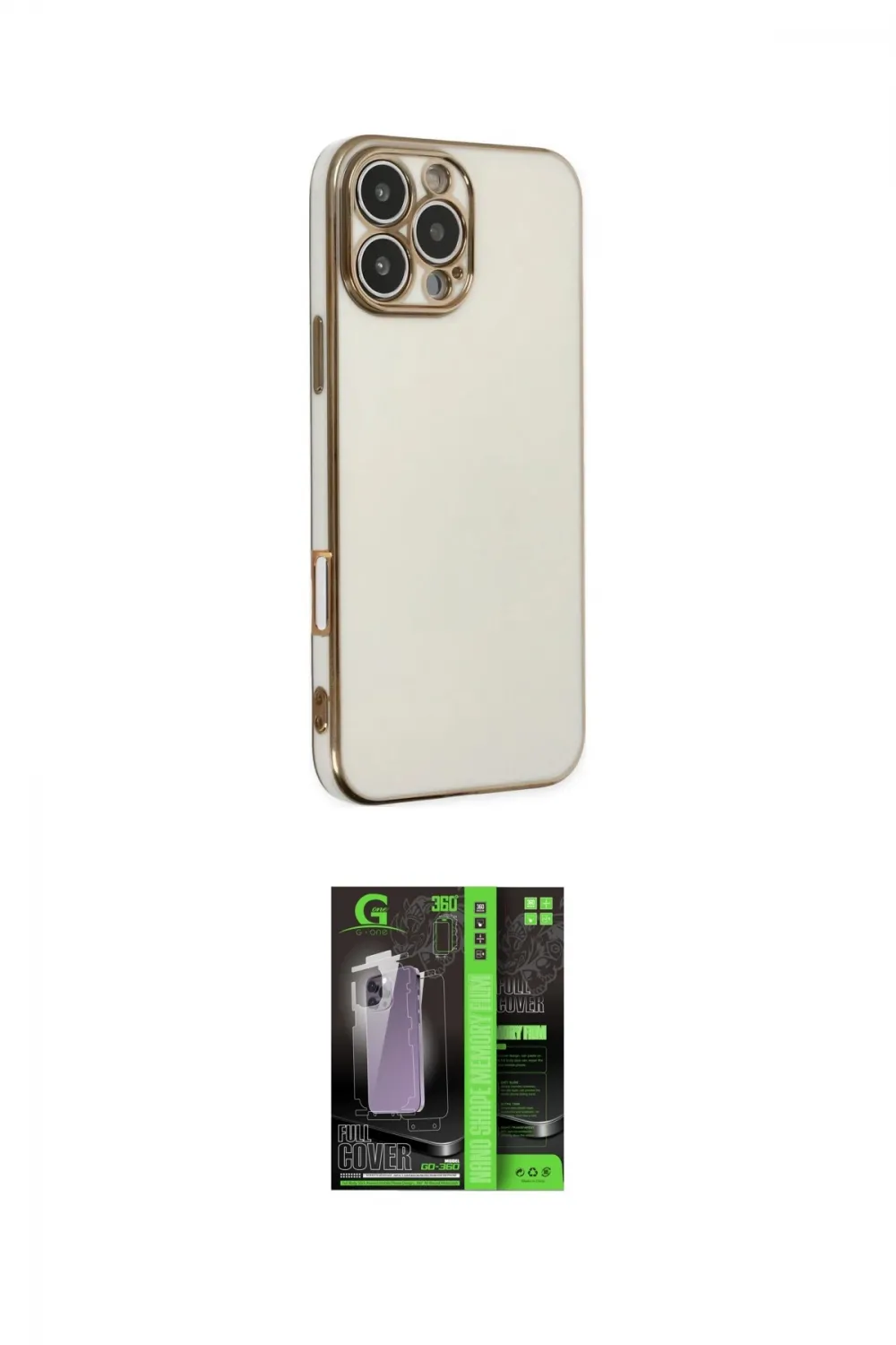 ieg™ iPhone 16 Pro Kılıf Yankı Serisi - Şeffaf 360 Full Body Arka Koruyucu