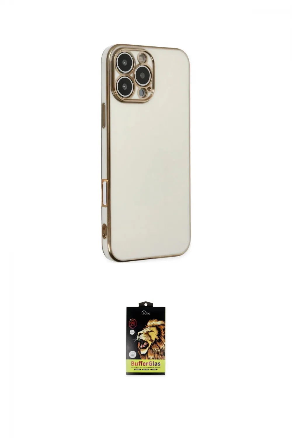 ieg™ iPhone 16 Pro Kılıf Yankı Serisi - Siyah Buffer Cam Ekran Koruyucu