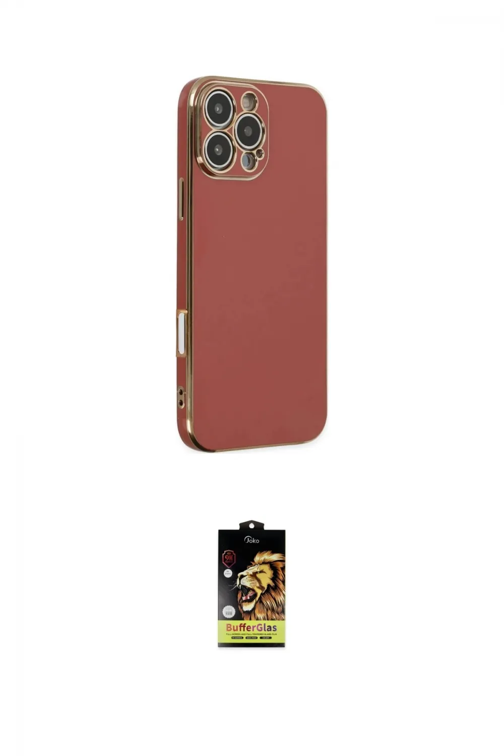 ieg™ iPhone 16 Pro Kılıf Yankı Serisi - Siyah Buffer Cam Ekran Koruyucu