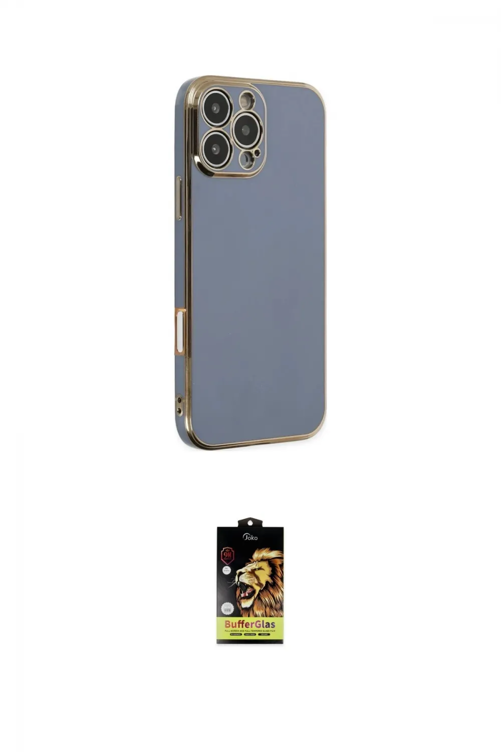 ieg™ iPhone 16 Pro Kılıf Yankı Serisi - Siyah Buffer Cam Ekran Koruyucu