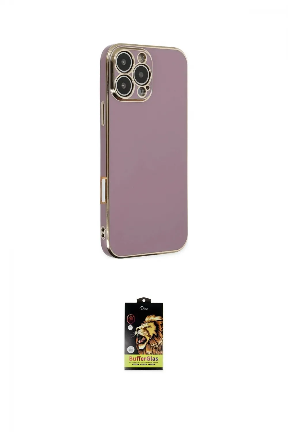 ieg™ iPhone 16 Pro Kılıf Yankı Serisi - Siyah Buffer Cam Ekran Koruyucu