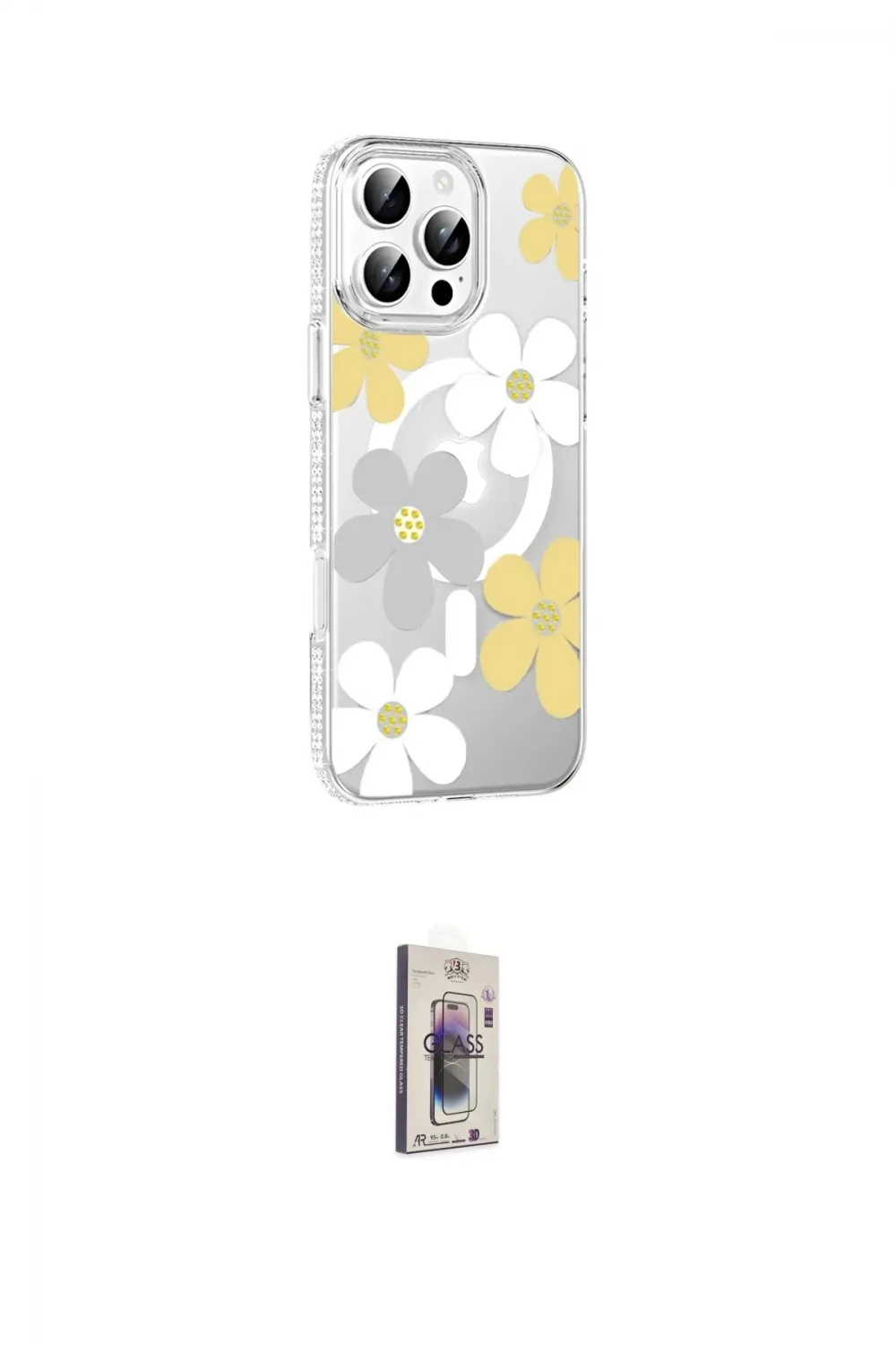 ieg™ iPhone 16 Pro Kılıf Yörünge Işık Prime - Siyah Bilvis 3D Cam Ekran Koruyucu