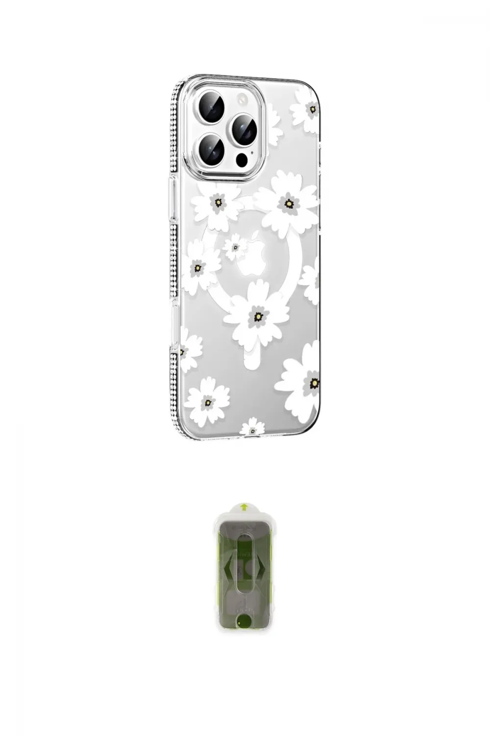 ieg™ iPhone 16 Pro Kılıf Yörünge Işık Prime - Siyah Joko Magic 5D Hayalet Cam