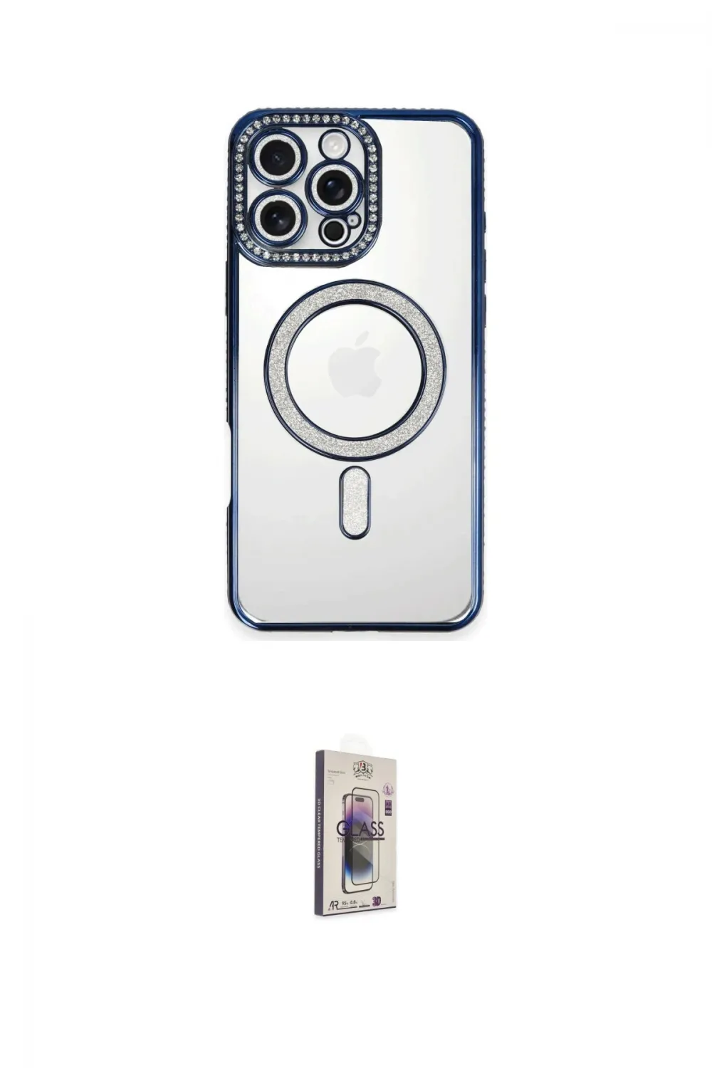 ieg™ iPhone 16 Pro Kılıf Zirve Doku Prime - Siyah Bilvis 3D Cam Ekran Koruyucu