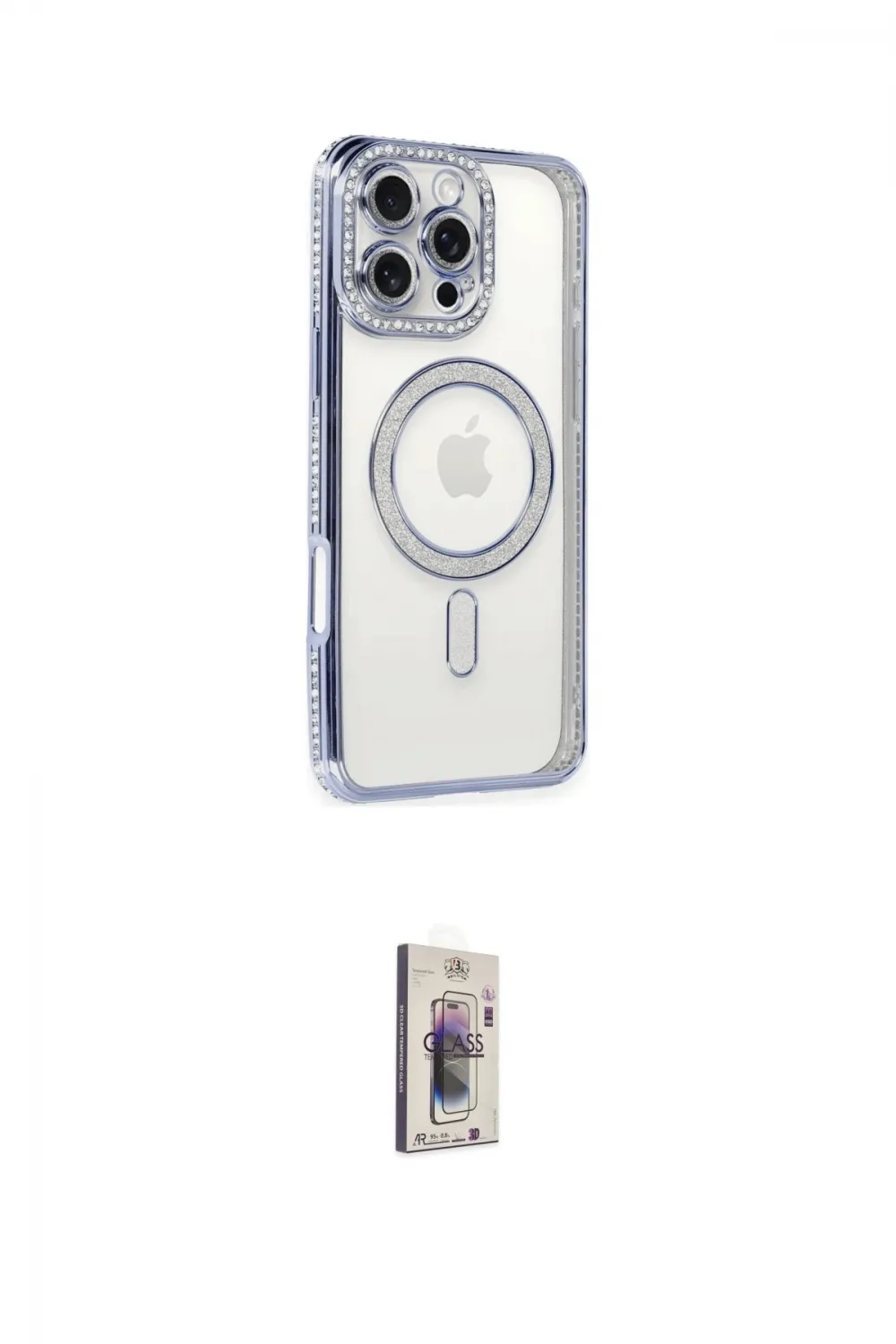 ieg™ iPhone 16 Pro Kılıf Zirve Doku Prime - Siyah Bilvis 3D Cam Ekran Koruyucu