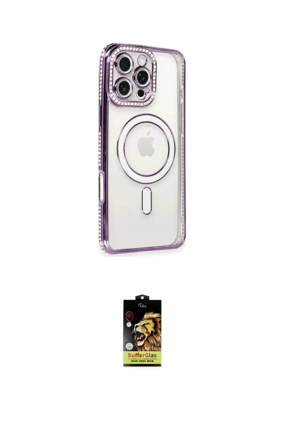 ieg™ iPhone 16 Pro Kılıf Zirve Doku Prime - Siyah Buffer Cam Ekran Koruyucu