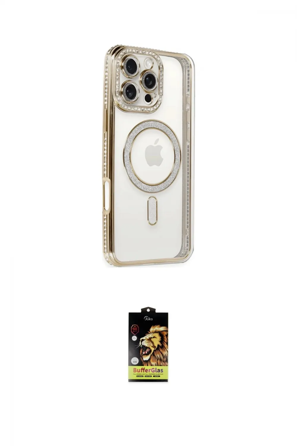 ieg™ iPhone 16 Pro Kılıf Zirve Doku Prime - Siyah Buffer Cam Ekran Koruyucu
