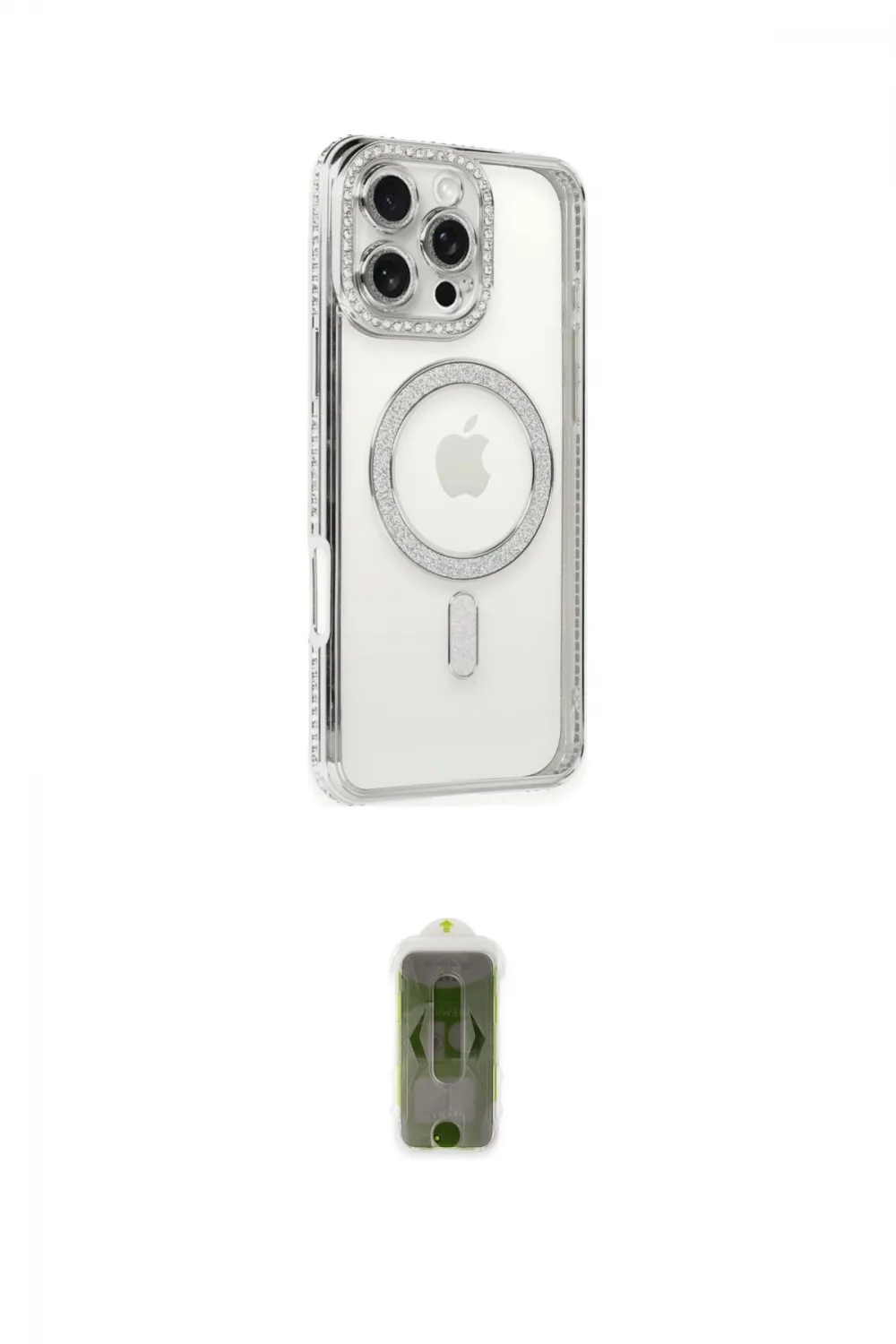 ieg™ iPhone 16 Pro Kılıf Zirve Doku Prime - Siyah Joko Magic 5D Hayalet Cam