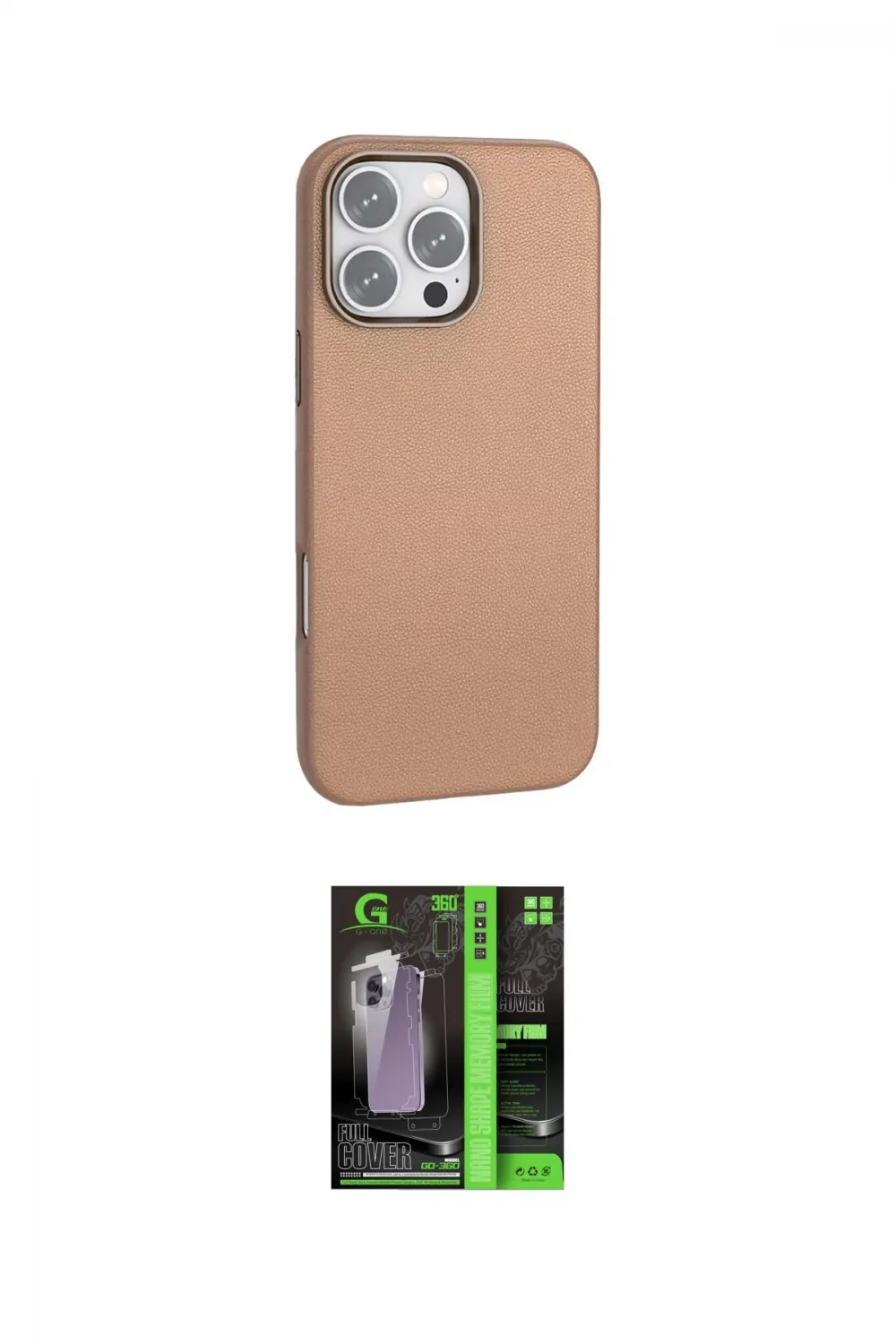 ieg™ iPhone 16 Pro Kılıf Zirve Modern Prime - Şeffaf 360 Full Body Arka Koruyucu