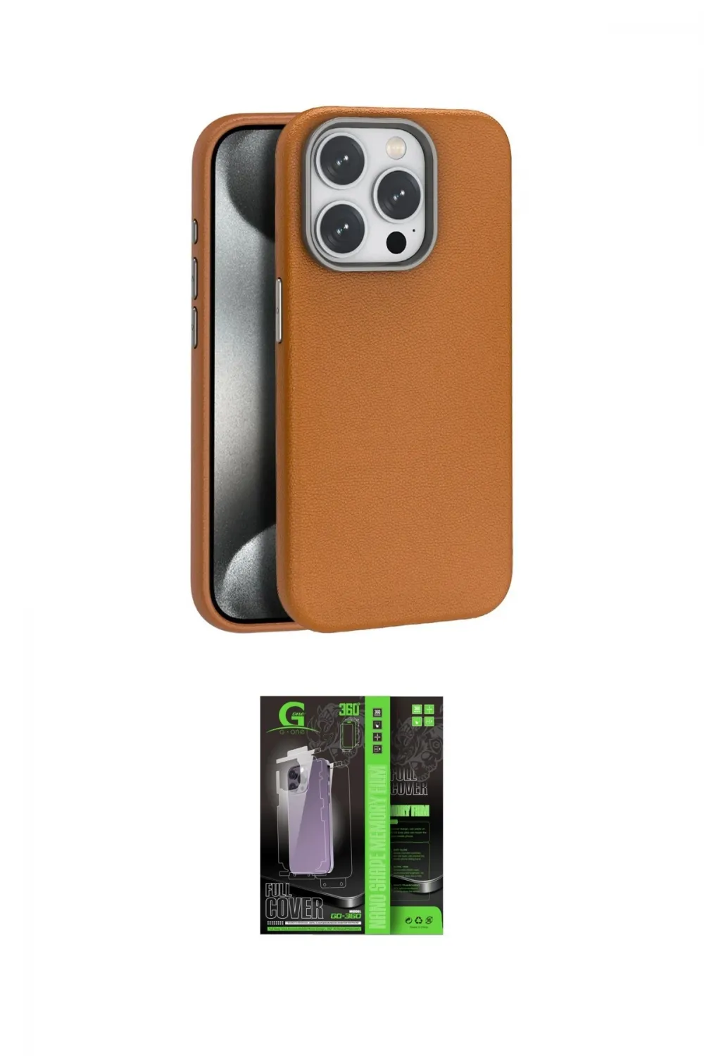 ieg™ iPhone 16 Pro Kılıf Zirve Modern Prime - Şeffaf 360 Full Body Arka Koruyucu