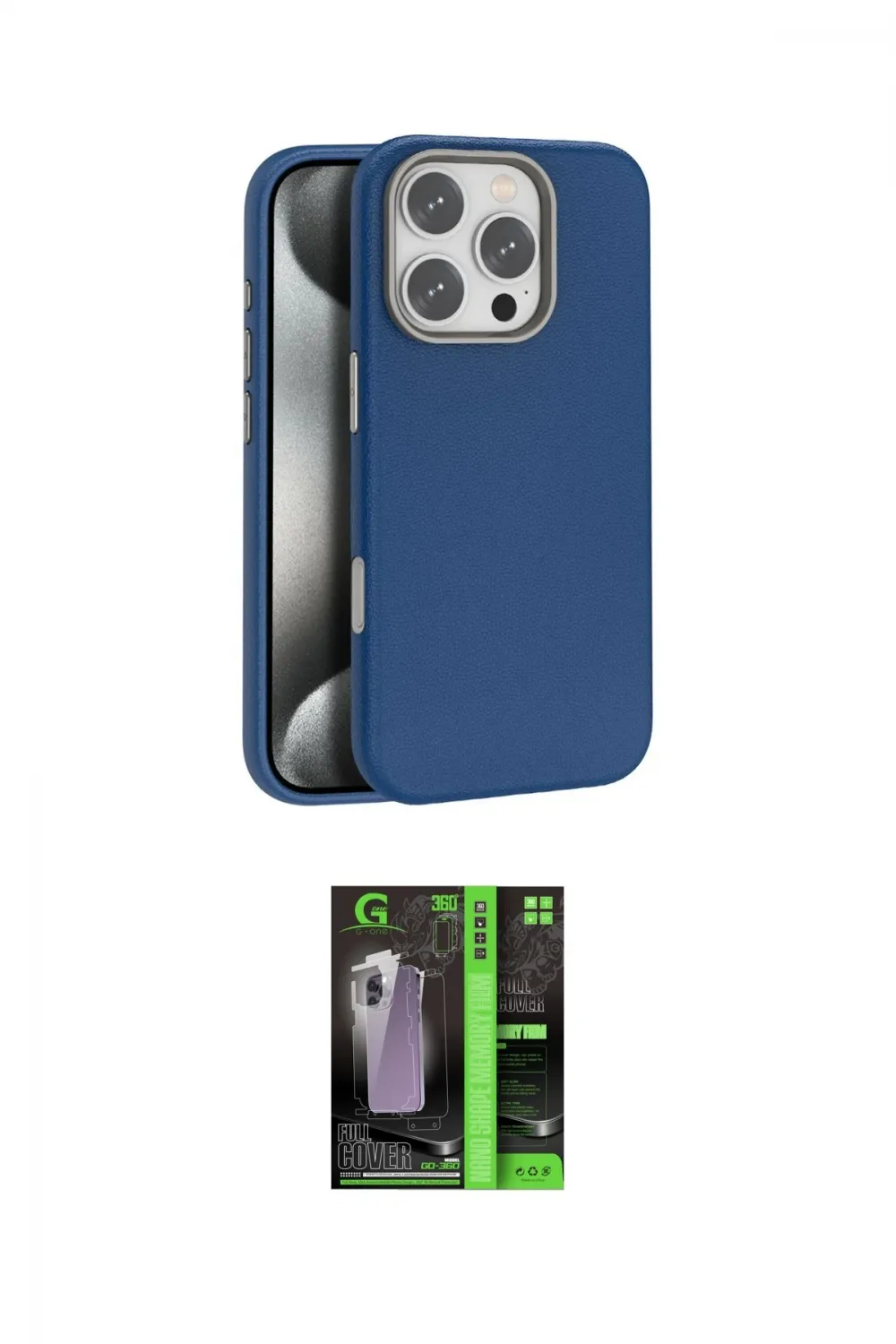 ieg™ iPhone 16 Pro Kılıf Zirve Modern Prime - Şeffaf 360 Full Body Arka Koruyucu