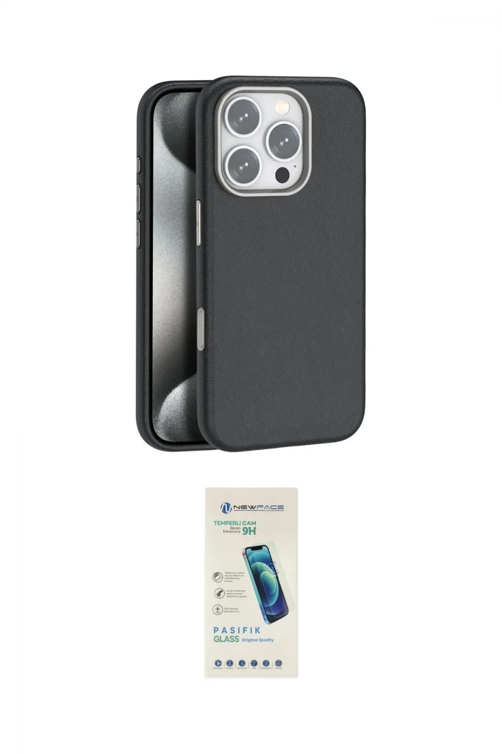 ieg™ iPhone 16 Pro Kılıf Zirve Modern Prime - Şeffaf Pasifik Cam Ekran Koruyucu