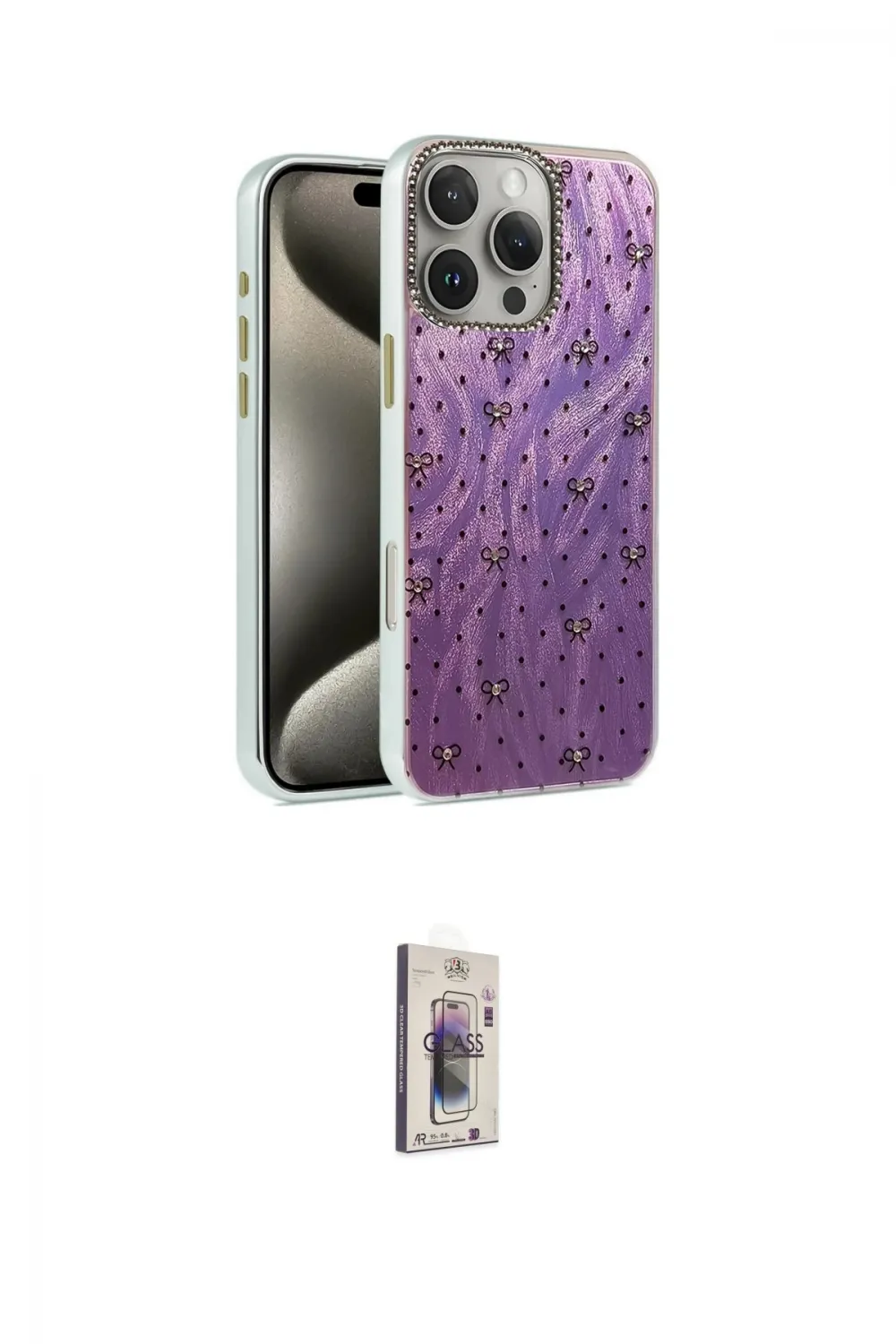 ieg™ iPhone 16 Pro Kılıf Zirve Modern Prime - Siyah Bilvis 3D Cam Ekran Koruyucu