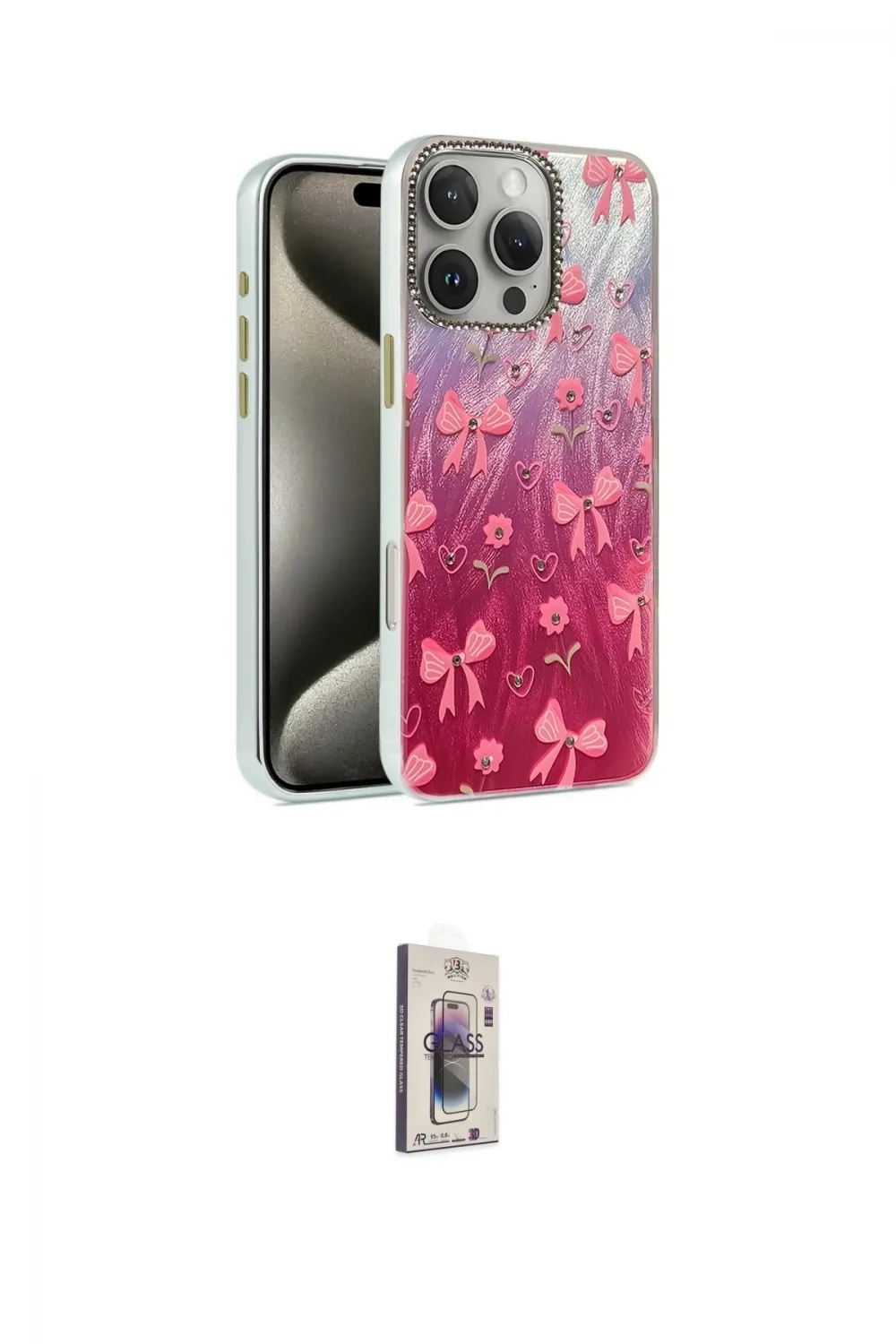 ieg™ iPhone 16 Pro Kılıf Zirve Modern Prime - Siyah Bilvis 3D Cam Ekran Koruyucu