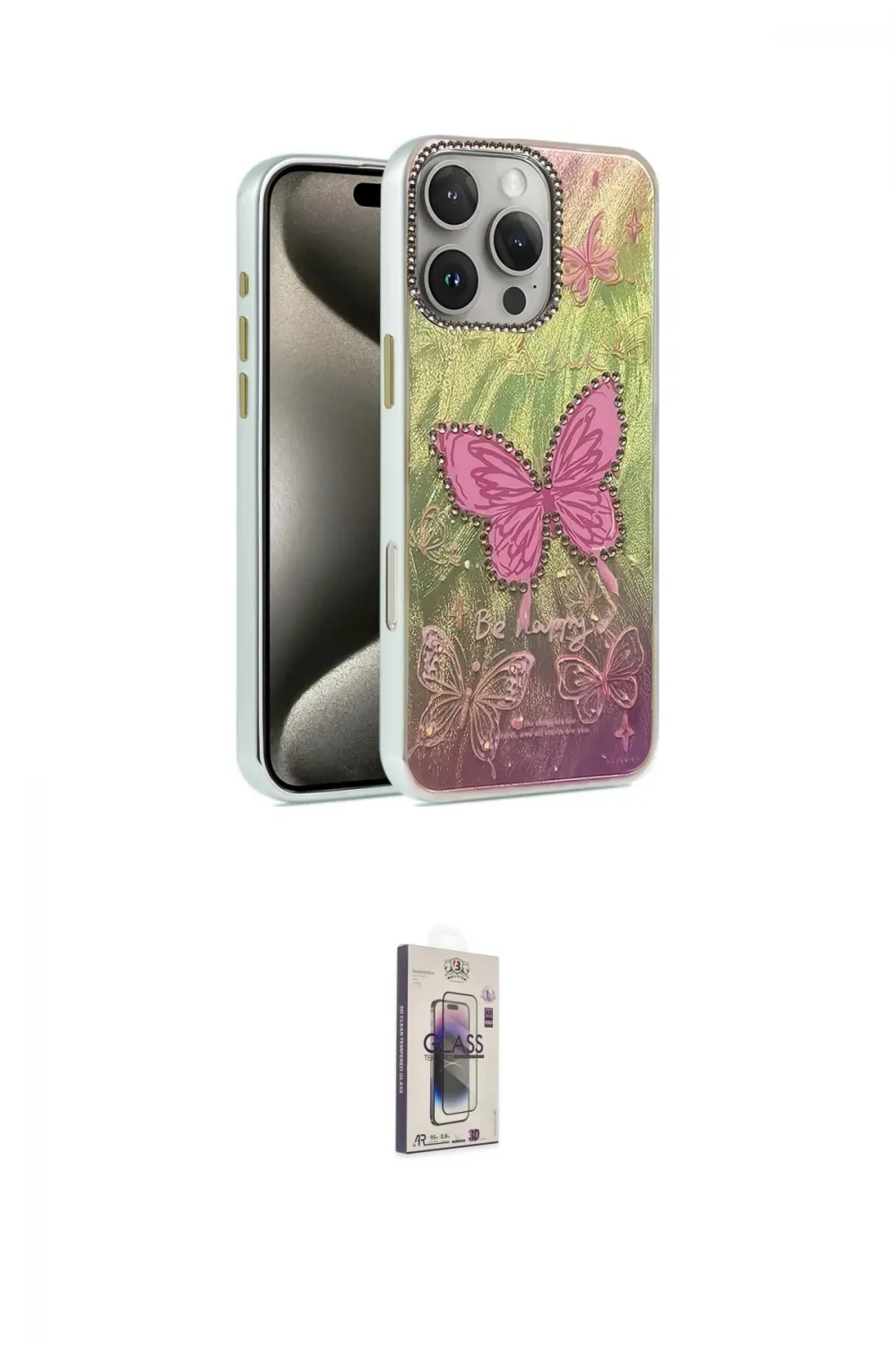ieg™ iPhone 16 Pro Kılıf Zirve Modern Prime - Siyah Bilvis 3D Cam Ekran Koruyucu