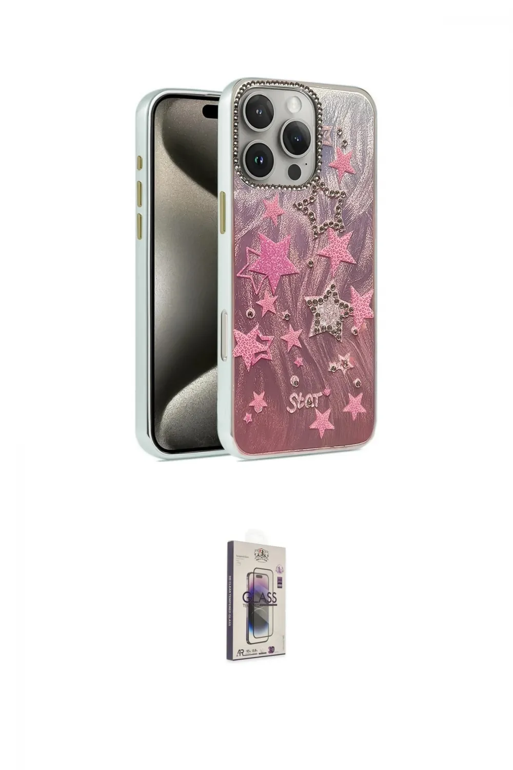 ieg™ iPhone 16 Pro Kılıf Zirve Modern Prime - Siyah Bilvis 3D Cam Ekran Koruyucu