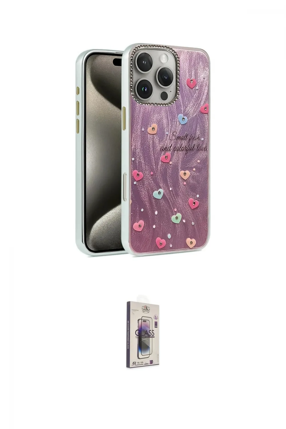 ieg™ iPhone 16 Pro Kılıf Zirve Modern Prime - Siyah Bilvis 3D Cam Ekran Koruyucu