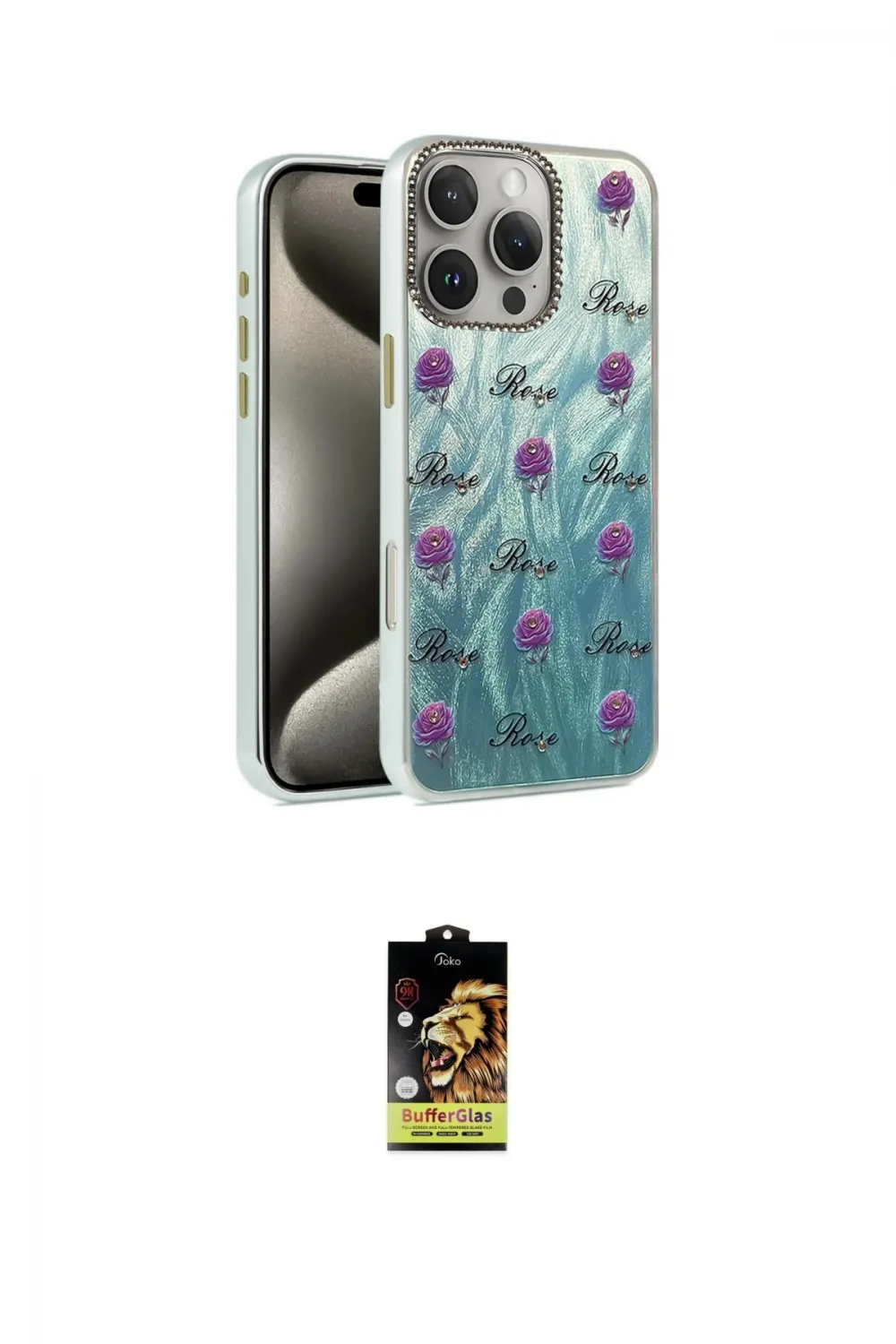 ieg™ iPhone 16 Pro Kılıf Zirve Modern Prime - Siyah Buffer Cam Ekran Koruyucu