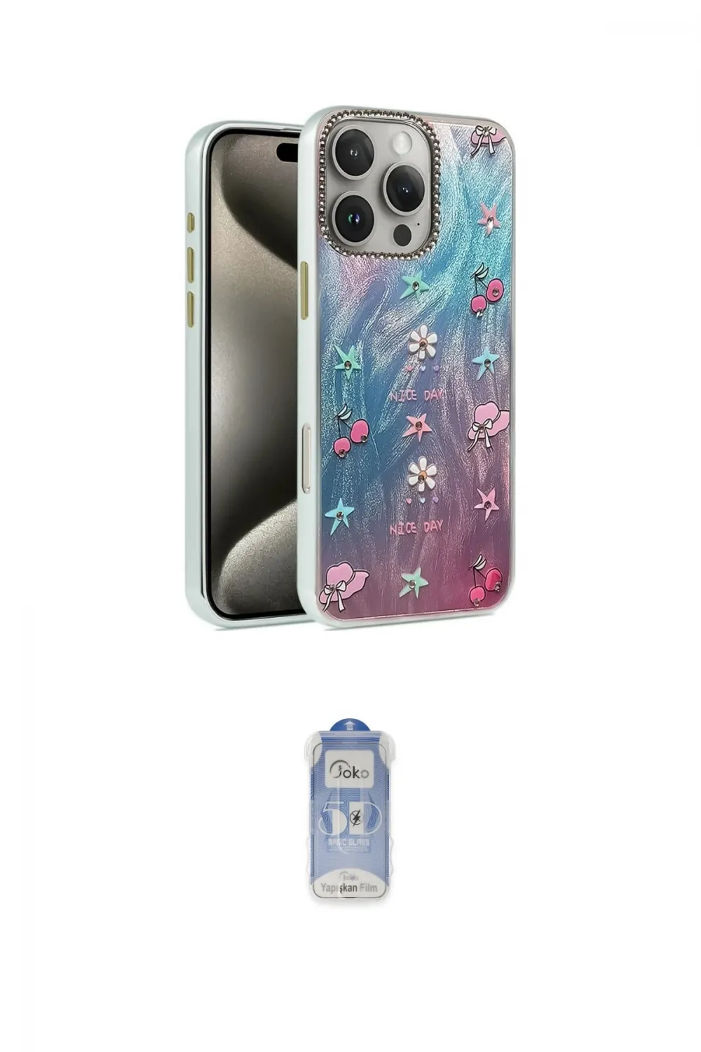 ieg™ iPhone 16 Pro Kılıf Zirve Modern Prime - Siyah Joko Magic 5D Cam