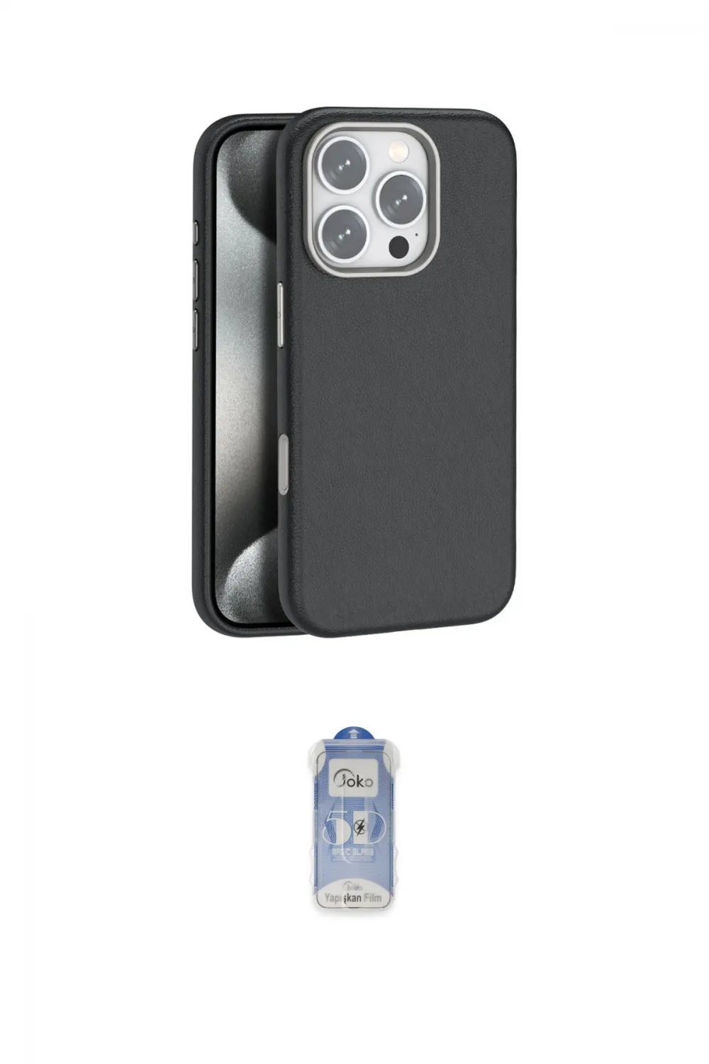 ieg™ iPhone 16 Pro Kılıf Zirve Modern Prime - Siyah Joko Magic 5D Cam