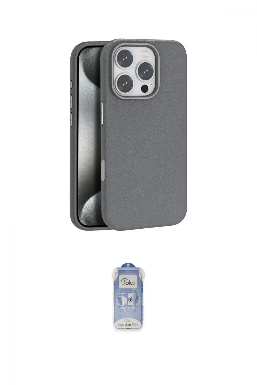 ieg™ iPhone 16 Pro Kılıf Zirve Modern Prime - Siyah Joko Magic 5D Cam