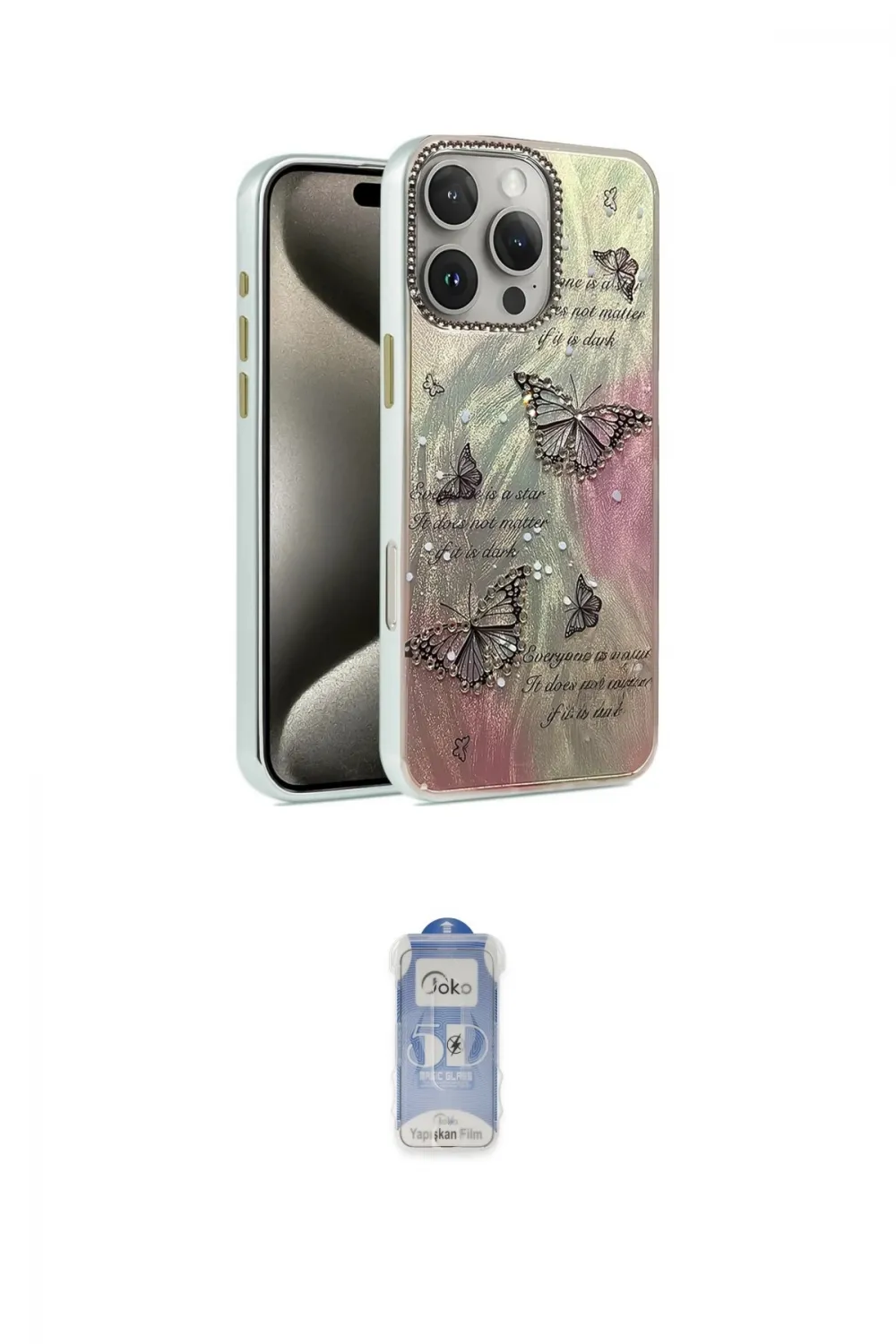 ieg™ iPhone 16 Pro Kılıf Zirve Modern Prime - Siyah Joko Magic 5D Cam