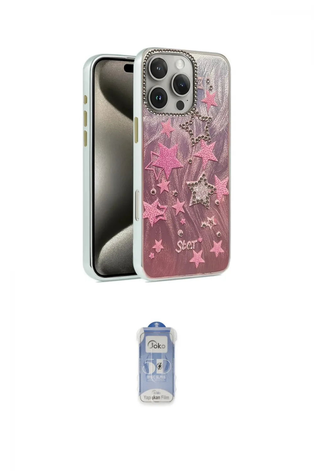 ieg™ iPhone 16 Pro Kılıf Zirve Modern Prime - Siyah Joko Magic 5D Cam