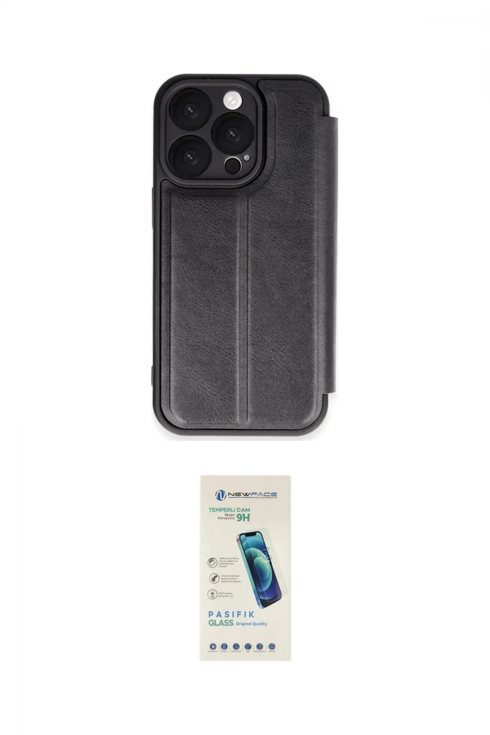 ieg™ iPhone 16 Pro Kılıf Zirve Yansıma Serisi - Şeffaf Pasifik Cam Ekran Koruyucu