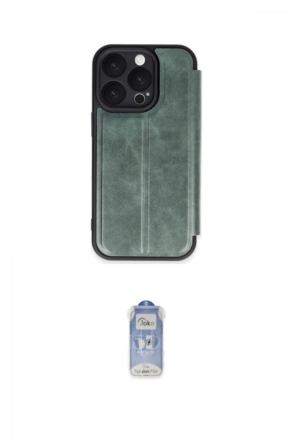 ieg™ iPhone 16 Pro Kılıf Zirve Yansıma Serisi - Siyah Joko Magic 5D Cam