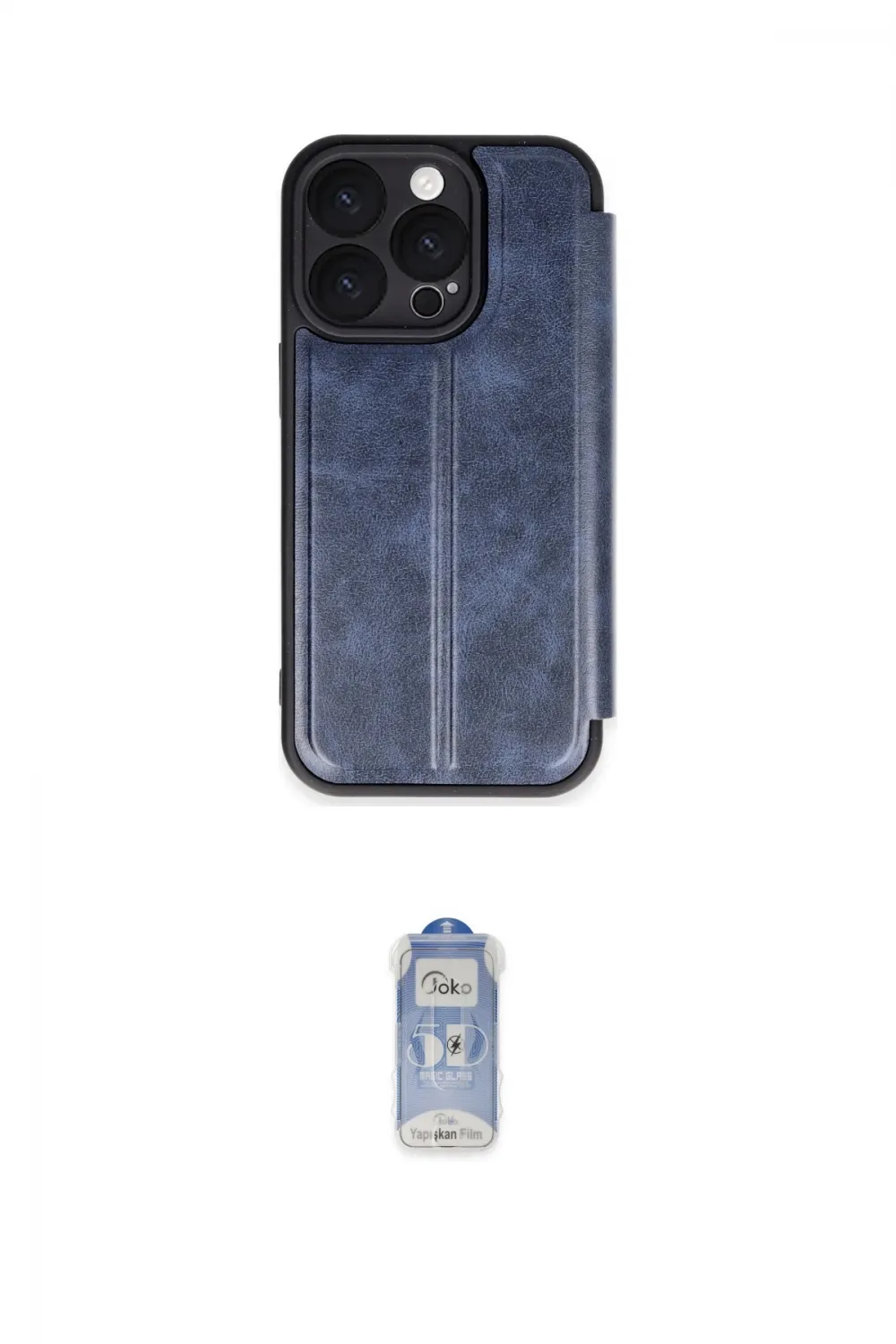 ieg™ iPhone 16 Pro Kılıf Zirve Yansıma Serisi - Siyah Joko Magic 5D Cam