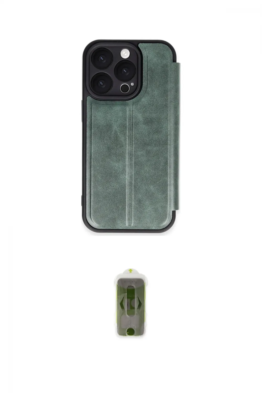 ieg™ iPhone 16 Pro Kılıf Zirve Yansıma Serisi - Siyah Joko Magic 5D Hayalet Cam