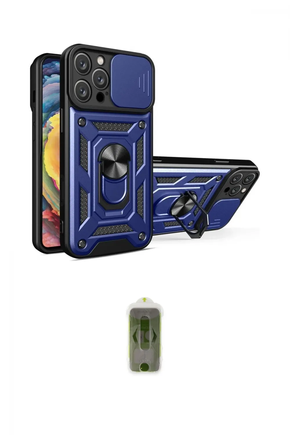 ieg™ iPhone 16 Pro Max Kılıf Ahenk Klasik - Siyah Joko Magic 5D Hayalet Cam