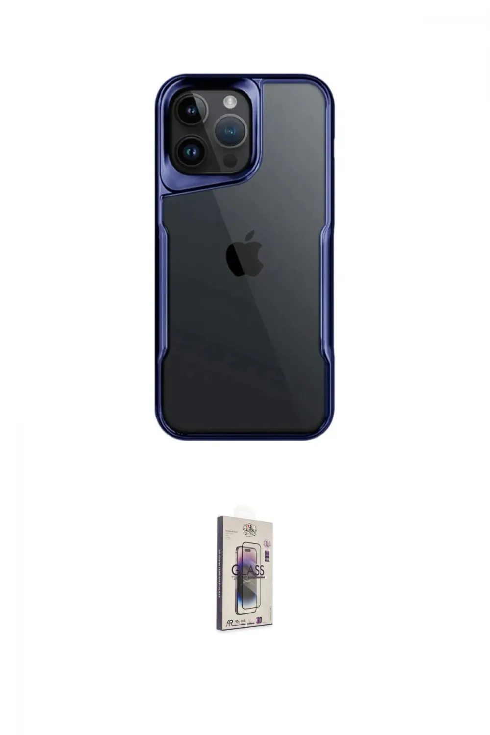 ieg™ iPhone 16 Pro Max Kılıf Akış Çizgi Koleksiyonu - Siyah Bilvis 3D Cam Ekran Koruyucu