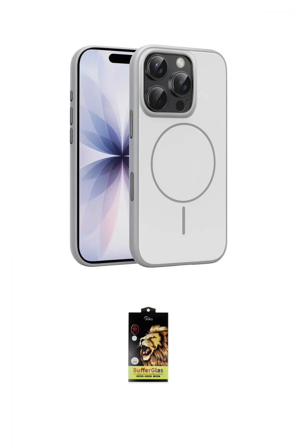 ieg™ iPhone 16 Pro Max Kılıf Atlas Asil Prime - Siyah Buffer Cam Ekran Koruyucu