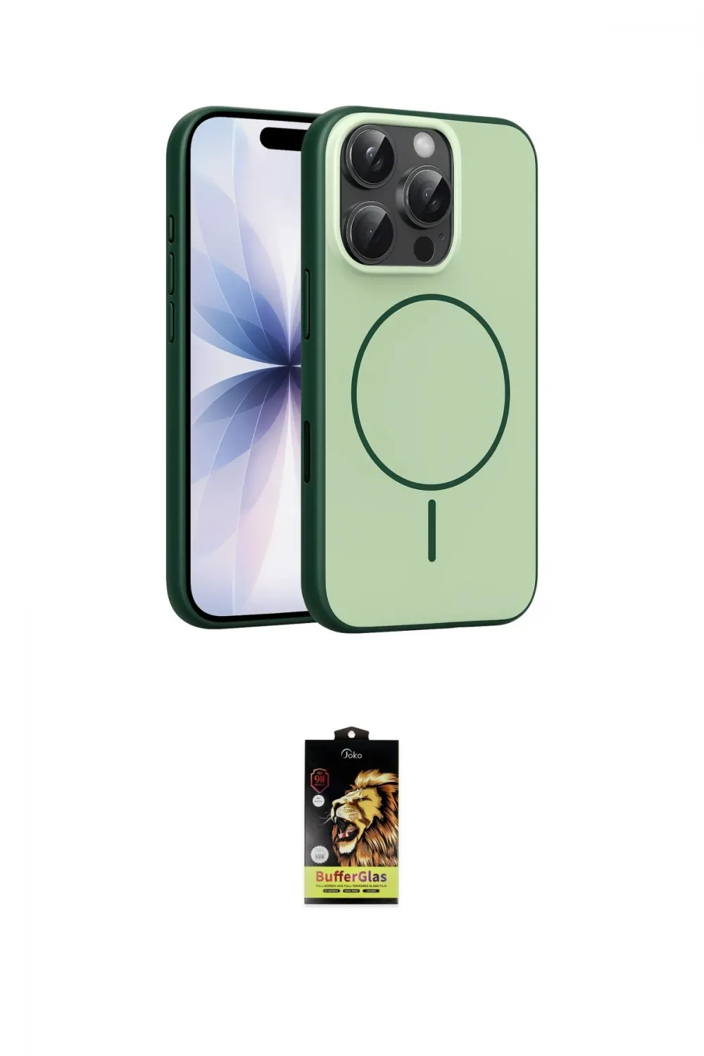 ieg™ iPhone 16 Pro Max Kılıf Atlas Asil Prime - Siyah Buffer Cam Ekran Koruyucu