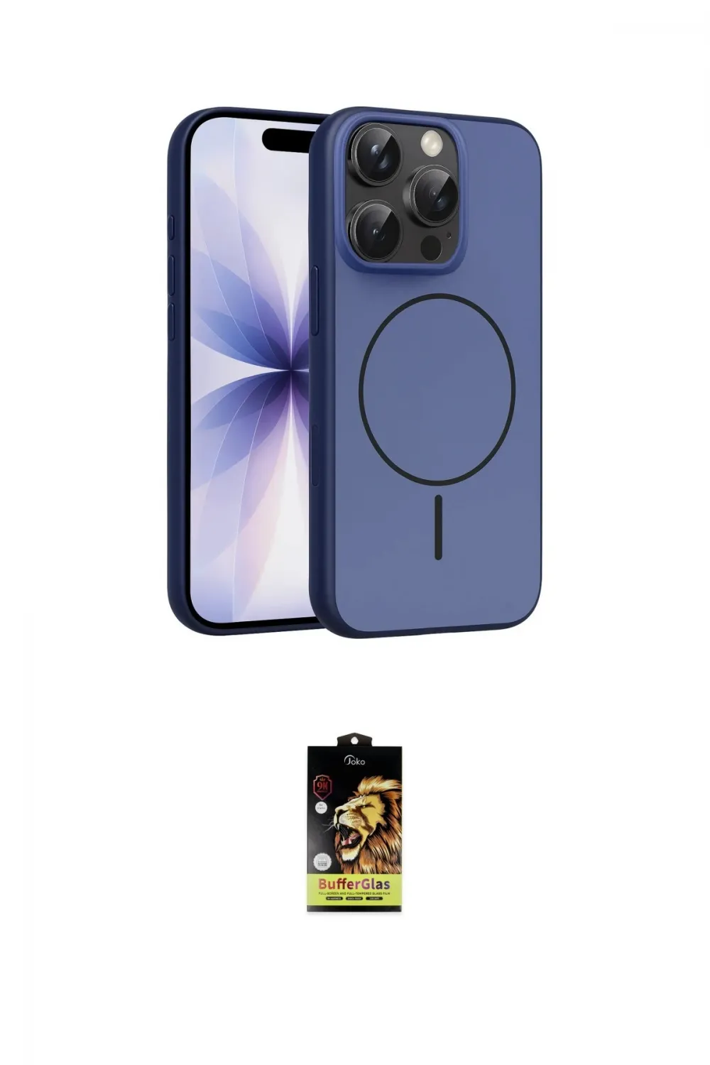 ieg™ iPhone 16 Pro Max Kılıf Atlas Asil Prime - Siyah Buffer Cam Ekran Koruyucu