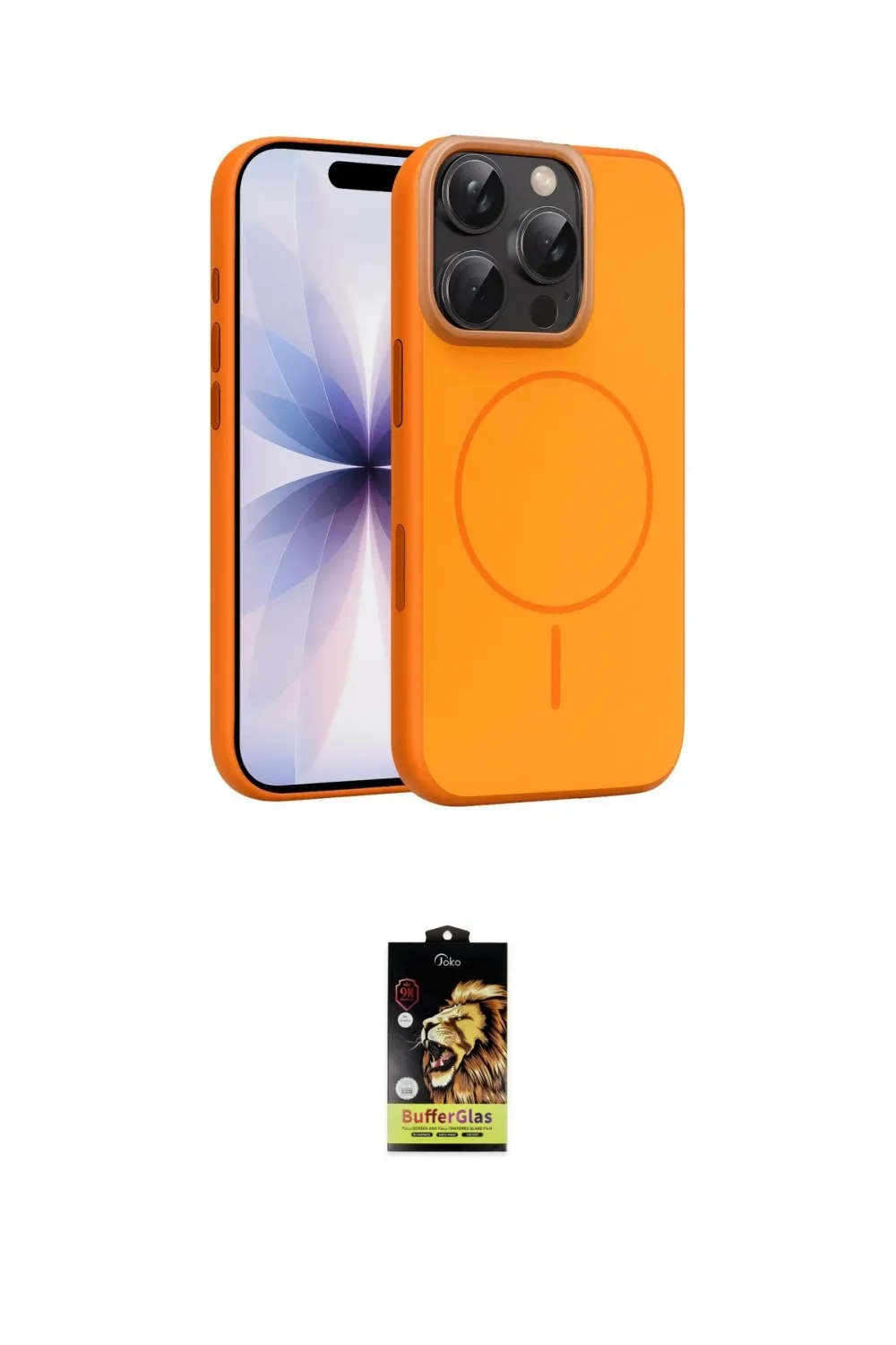 ieg™ iPhone 16 Pro Max Kılıf Atlas Asil Prime - Siyah Buffer Cam Ekran Koruyucu