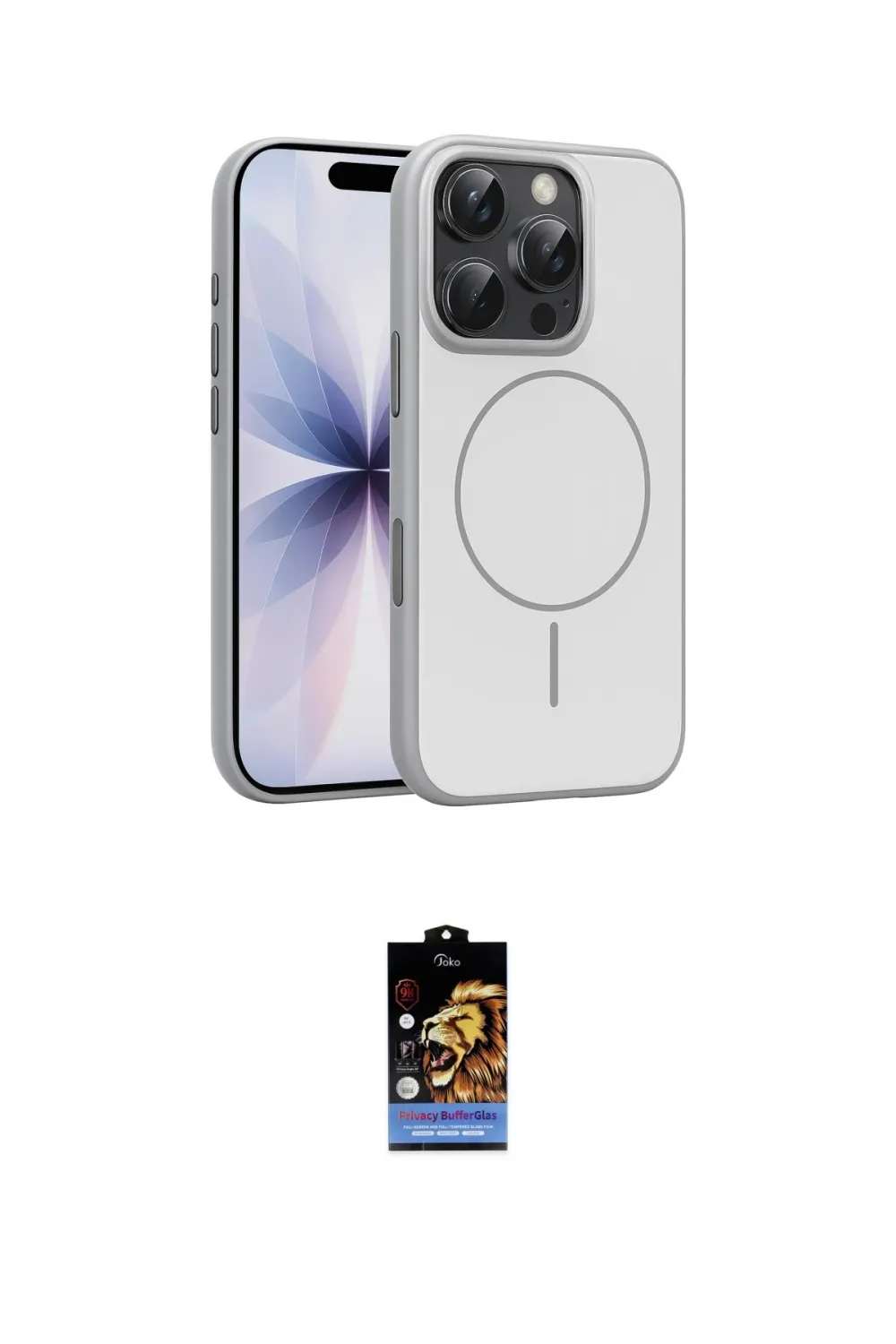 ieg™ iPhone 16 Pro Max Kılıf Atlas Asil Prime - Siyah Buffer Hayalet Cam Ekran Koruyucu