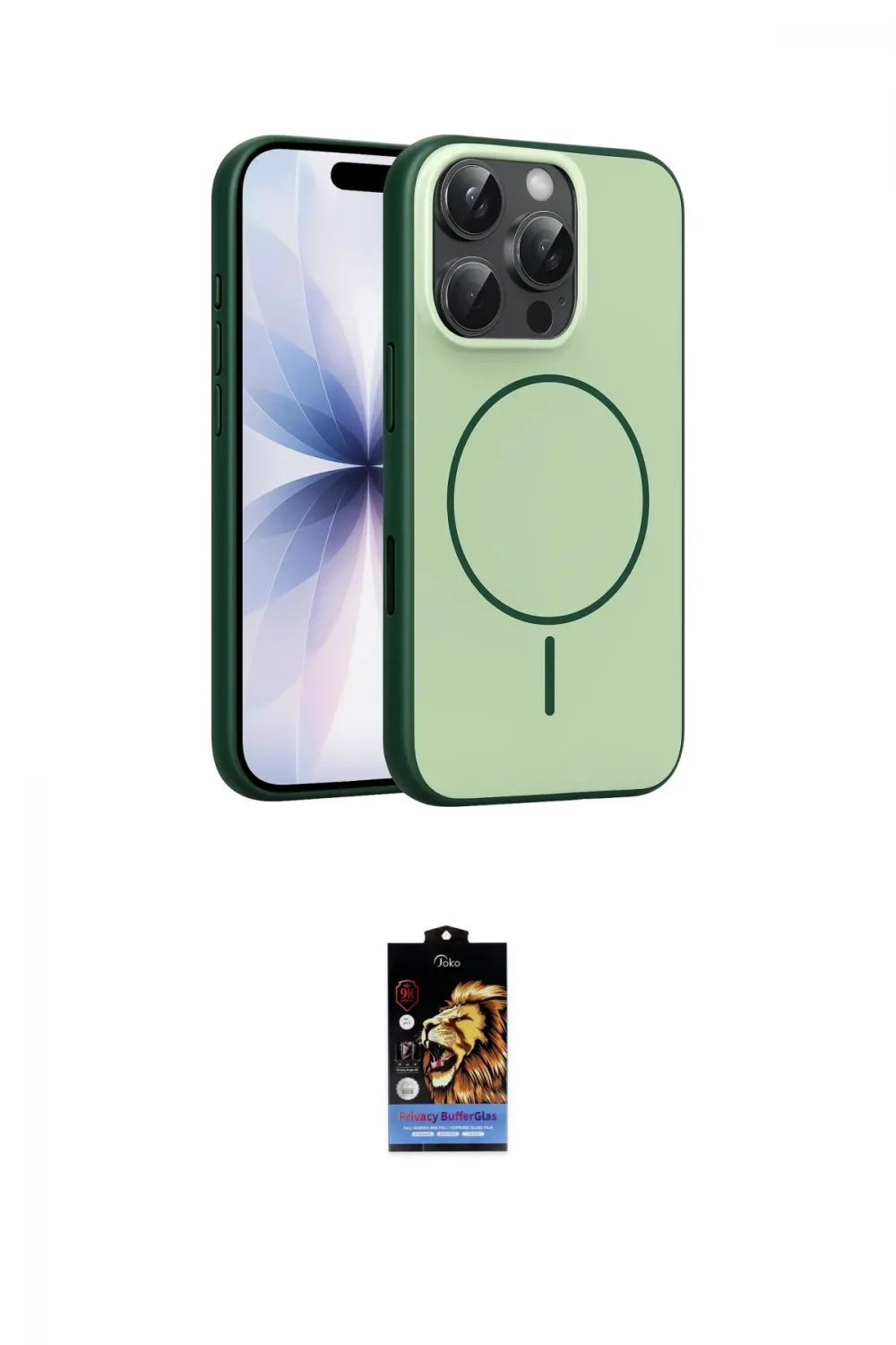ieg™ iPhone 16 Pro Max Kılıf Atlas Asil Prime - Siyah Buffer Hayalet Cam Ekran Koruyucu