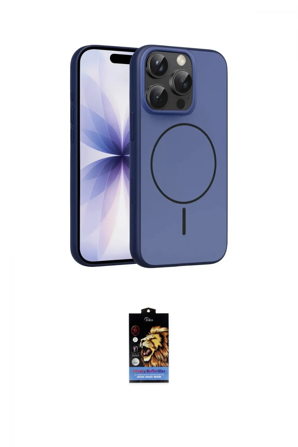 ieg™ iPhone 16 Pro Max Kılıf Atlas Asil Prime - Siyah Buffer Hayalet Cam Ekran Koruyucu