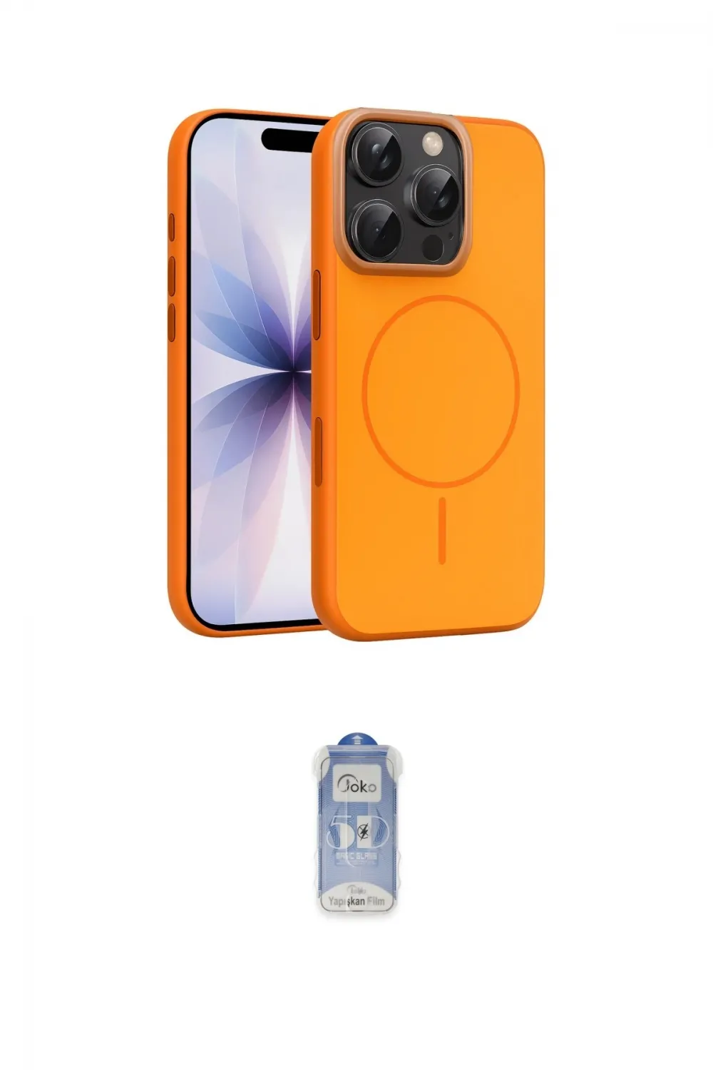 ieg™ iPhone 16 Pro Max Kılıf Atlas Asil Prime - Siyah Joko Magic 5D Cam