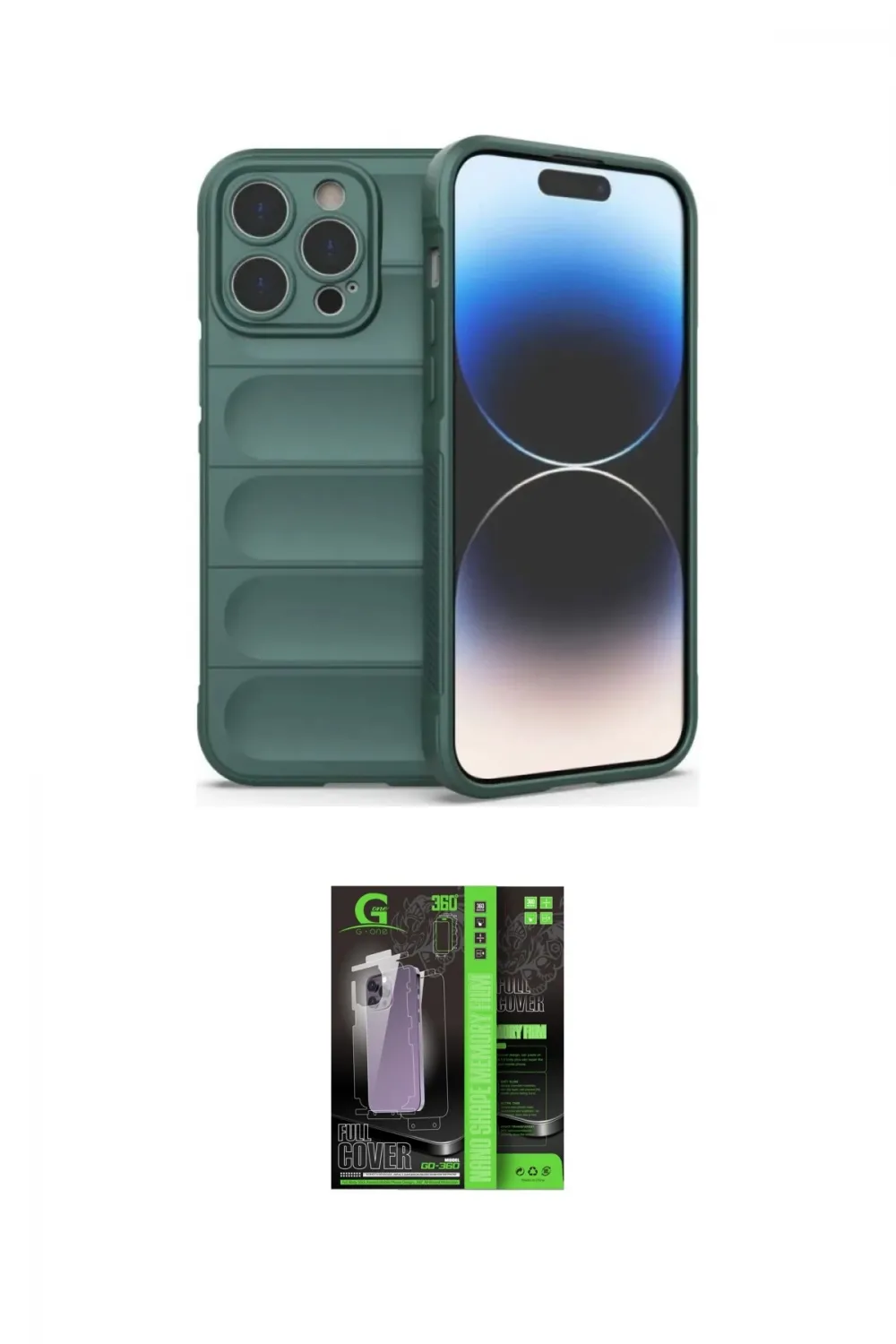 ieg™ iPhone 16 Pro Max Kılıf Atlas Koleksiyonu - Şeffaf 360 Full Body Arka Koruyucu