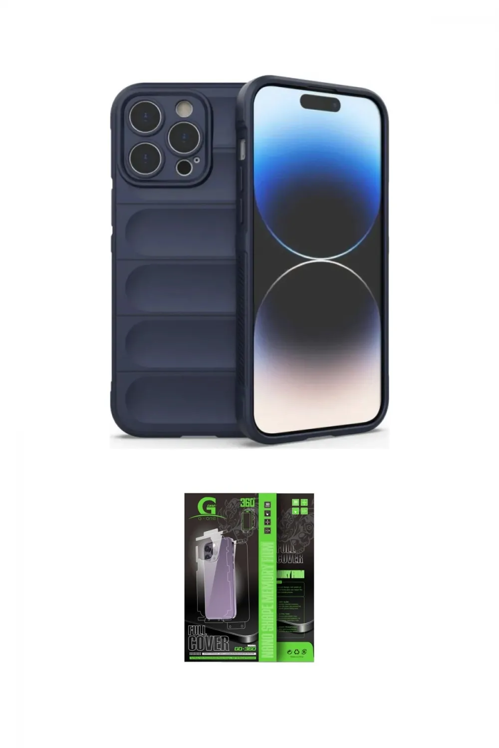 ieg™ iPhone 16 Pro Max Kılıf Atlas Koleksiyonu - Şeffaf 360 Full Body Arka Koruyucu